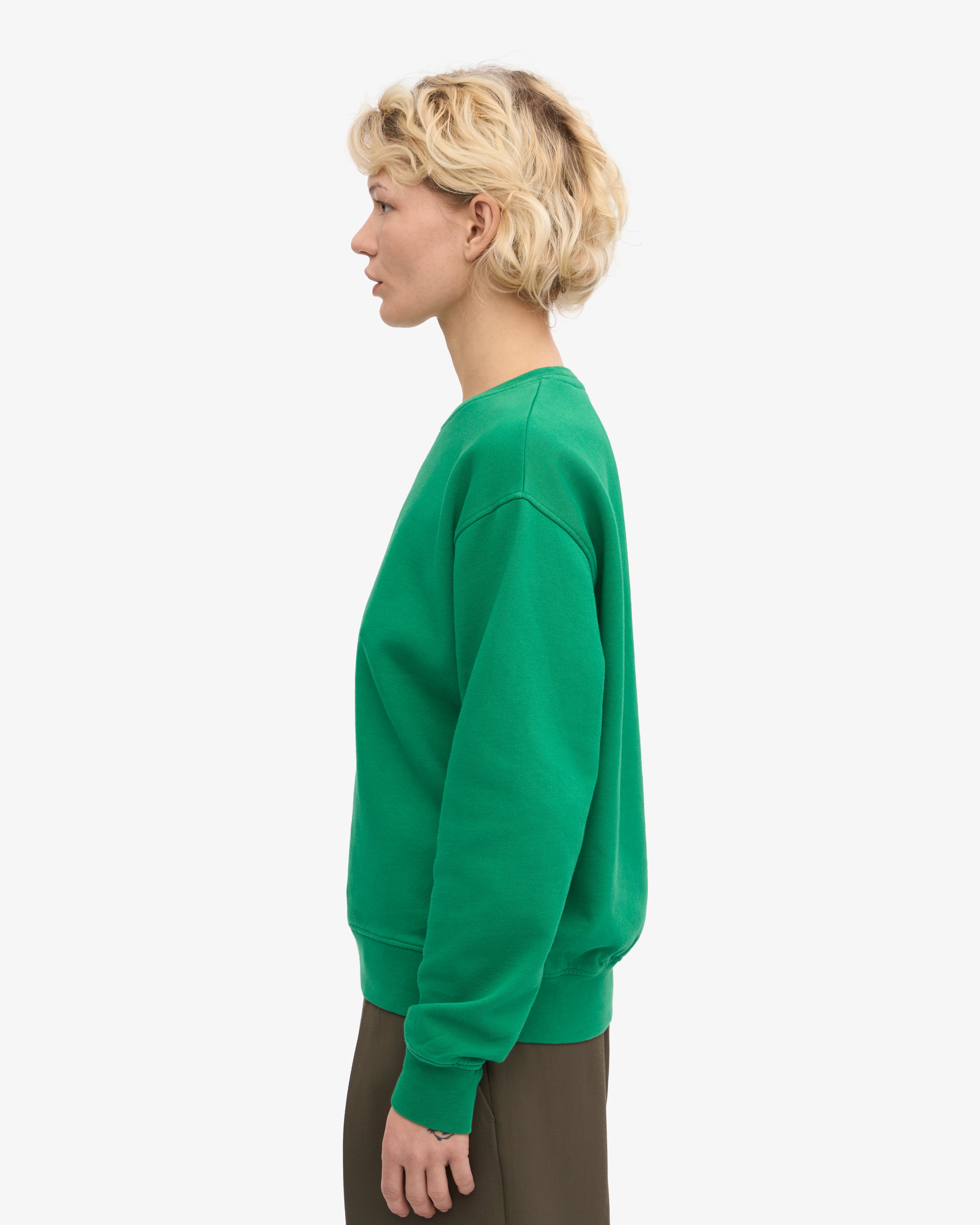 Women Classic Organic Crew - Kelly Green