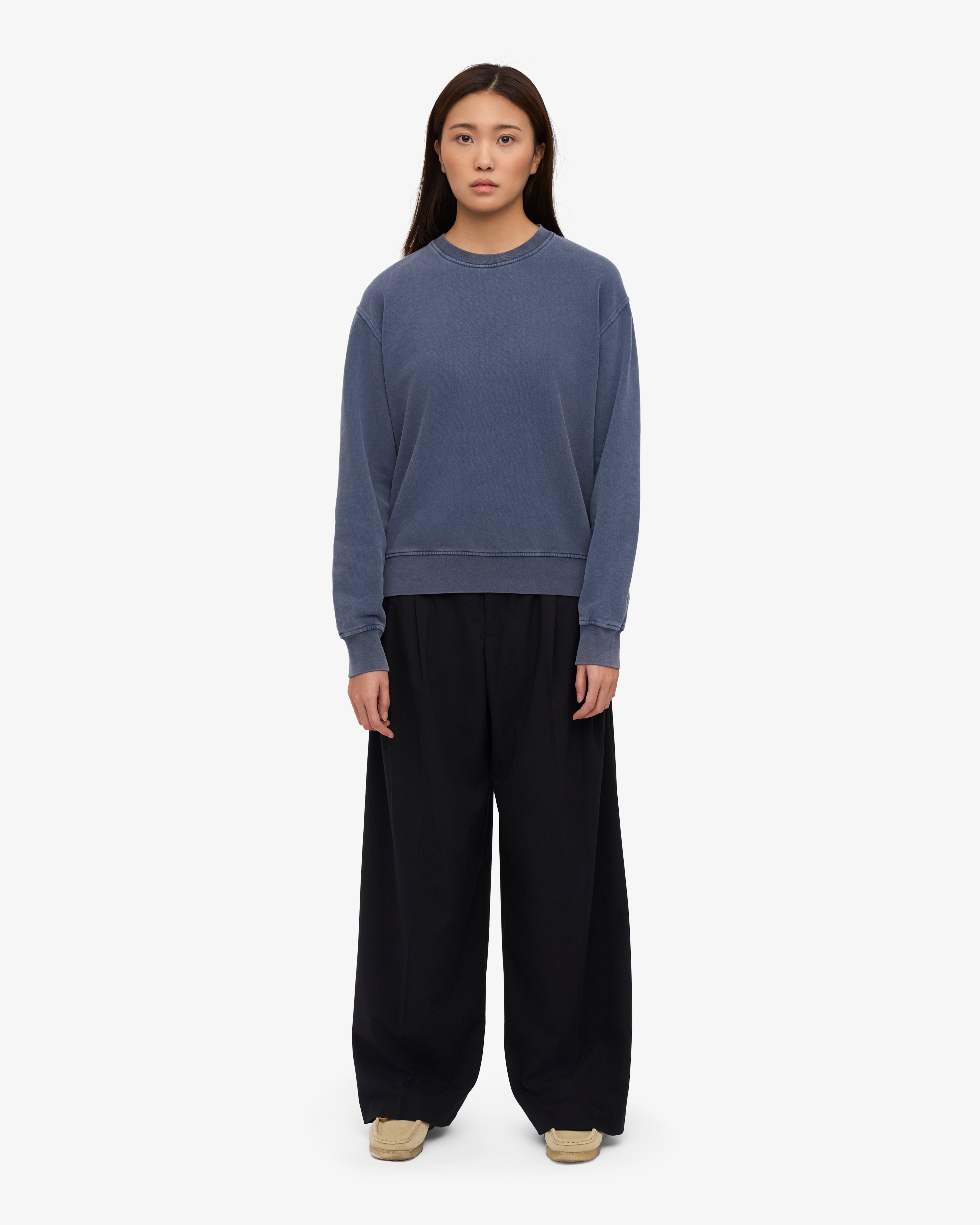 Women Classic Organic Crew - Neptune Blue XS