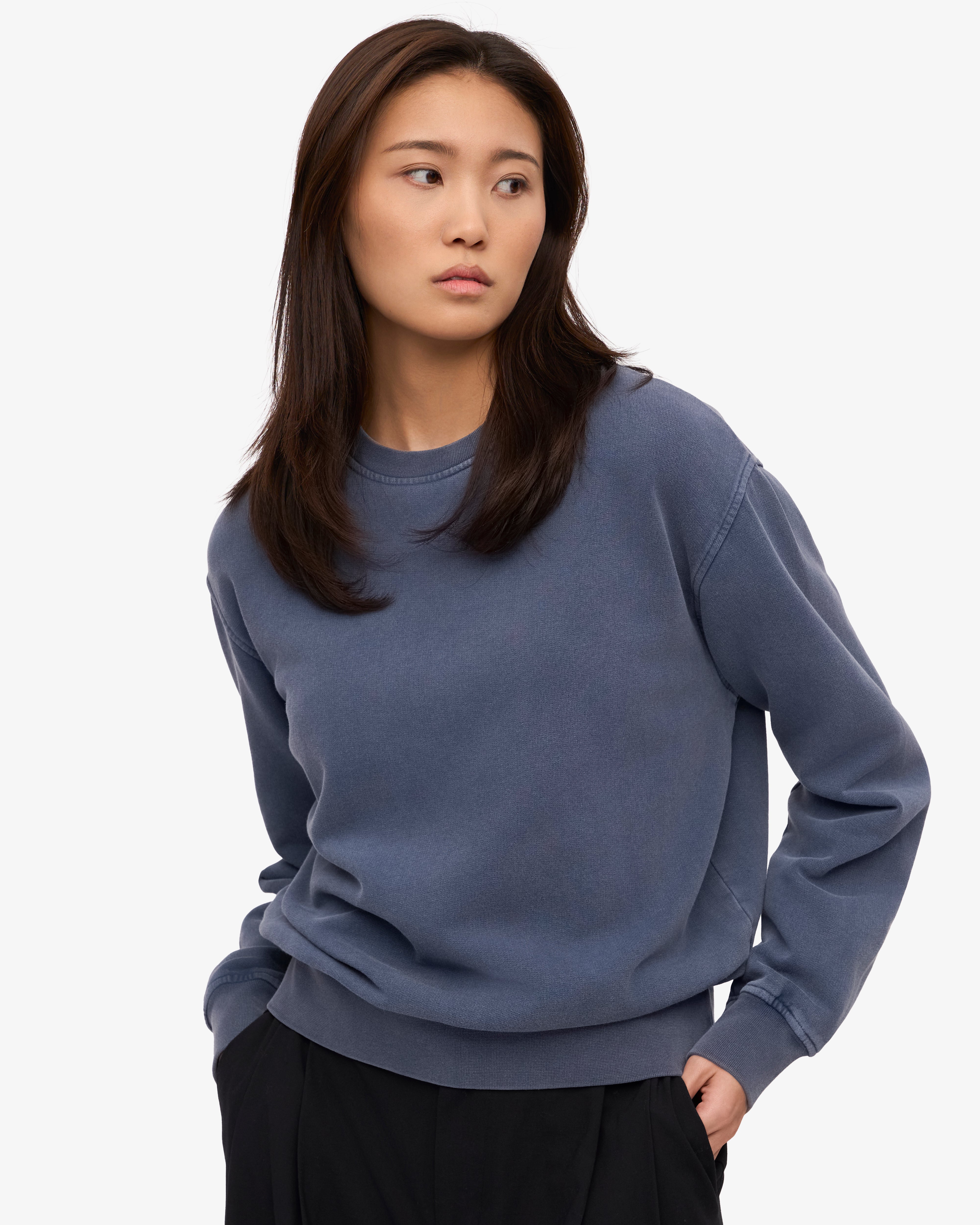 Women Classic Organic Crew - Neptune Blue XS