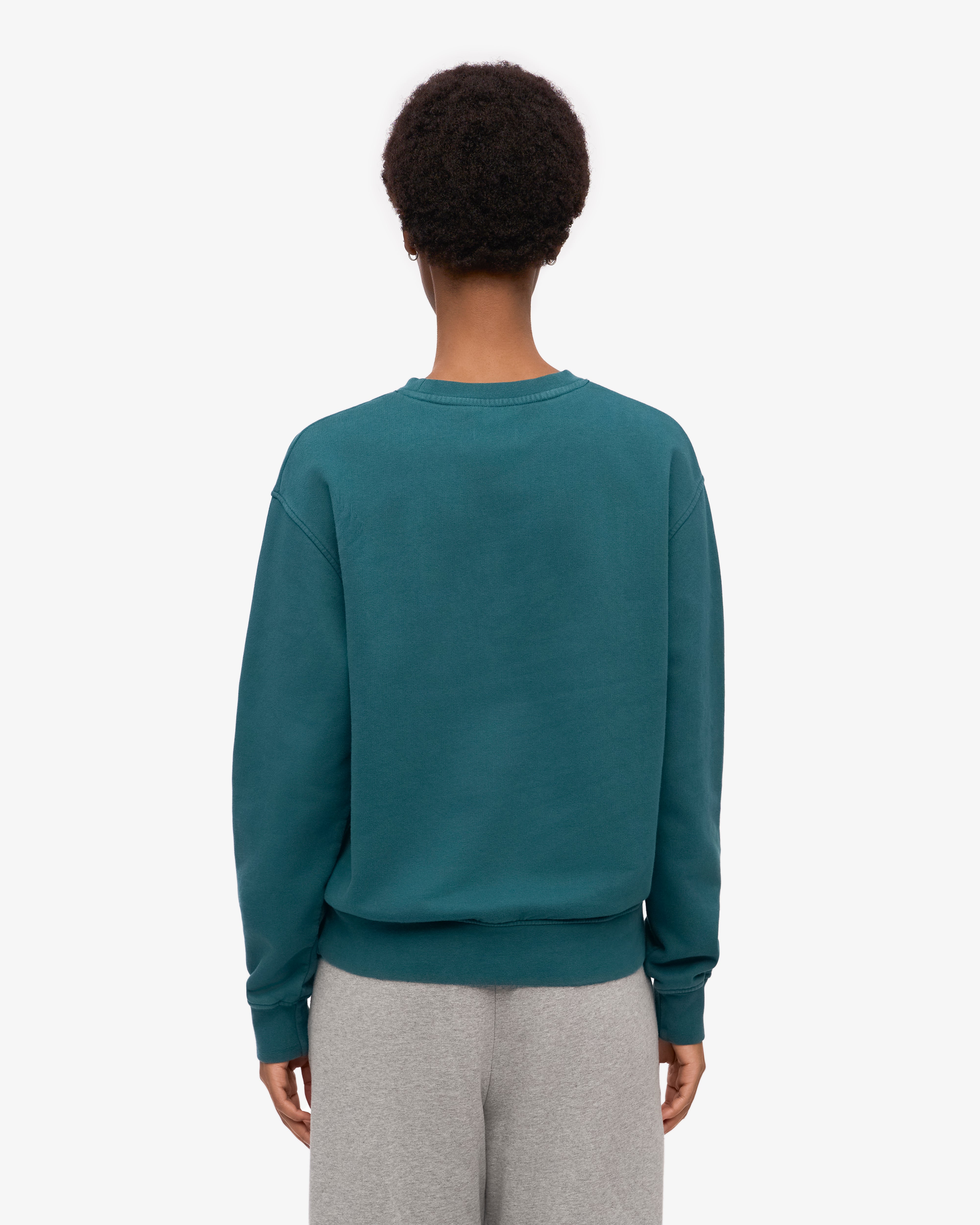 Women Classic Organic Crew - Ocean Green XS