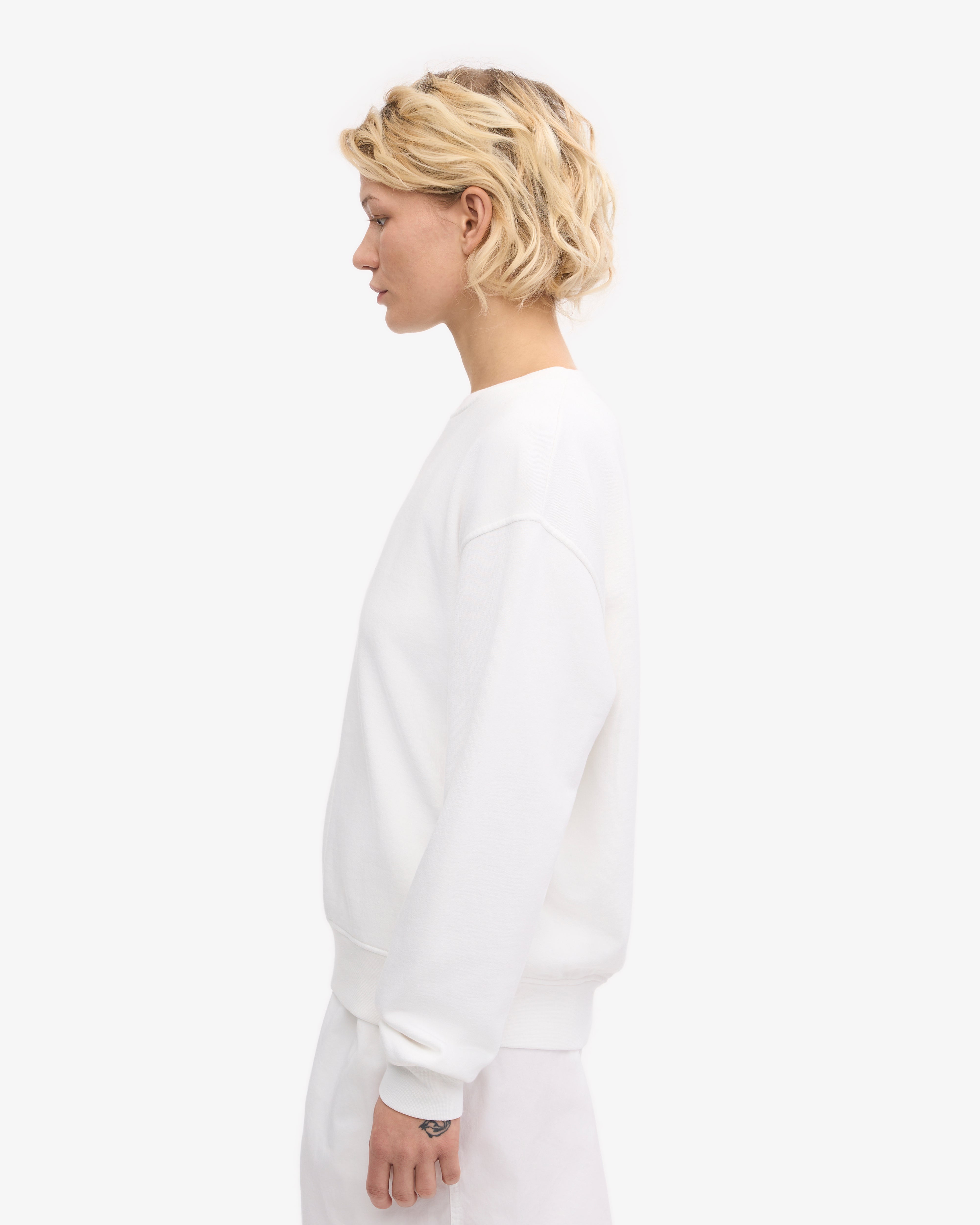 Women Classic Organic Crew - Optical White