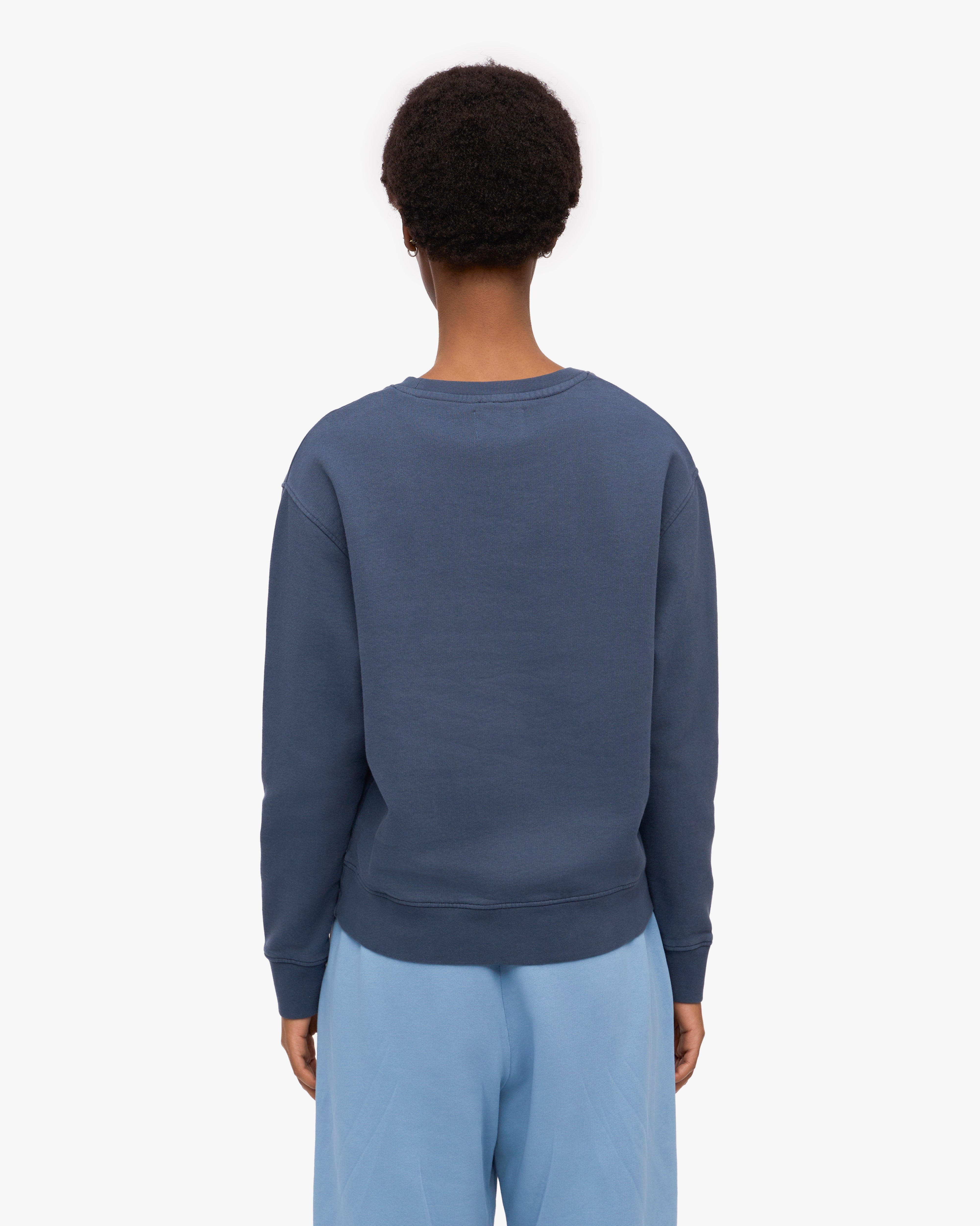 Women Classic Organic Crew - Petrol Blue XS