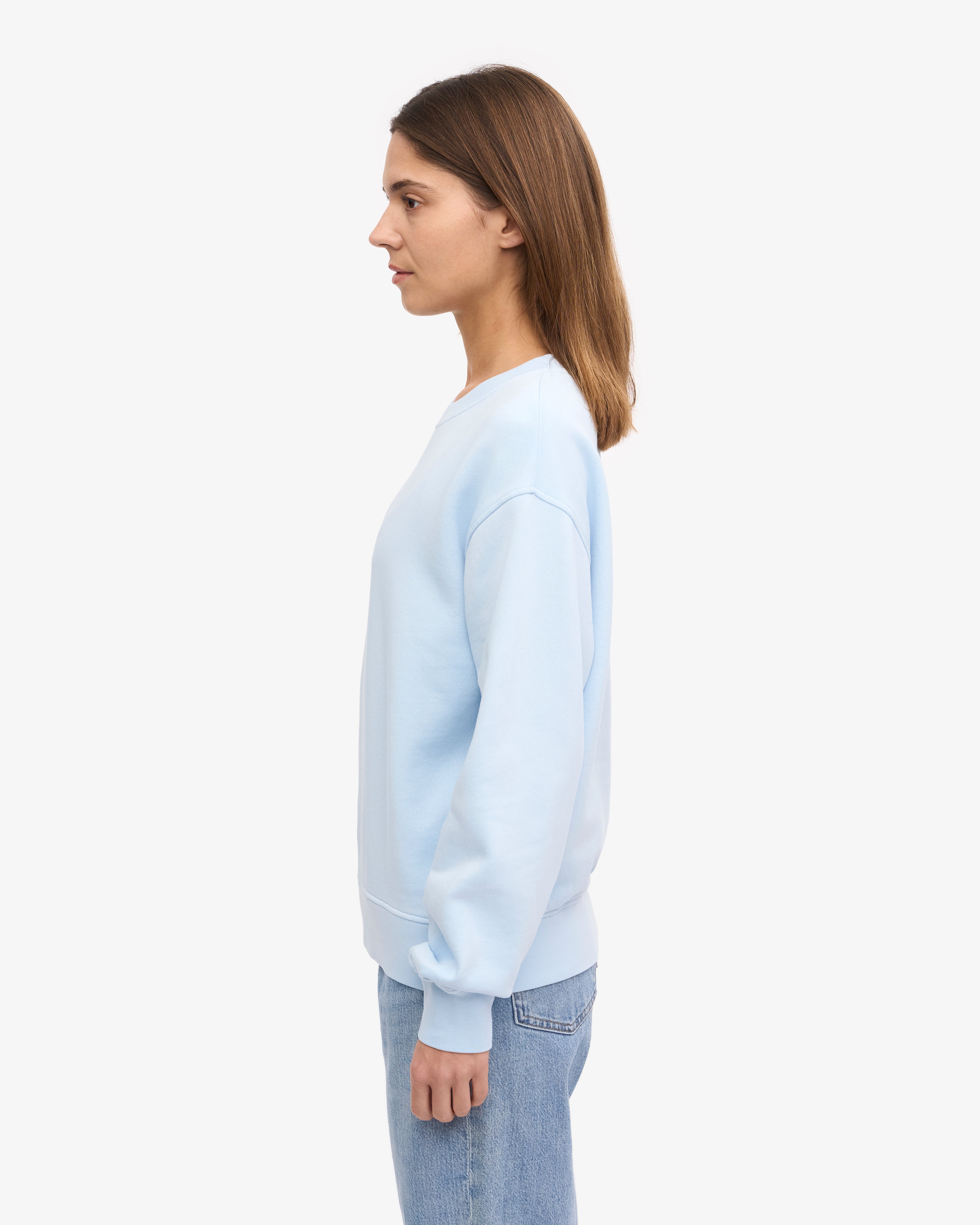 Women Classic Organic Crew - Polar Blue XS