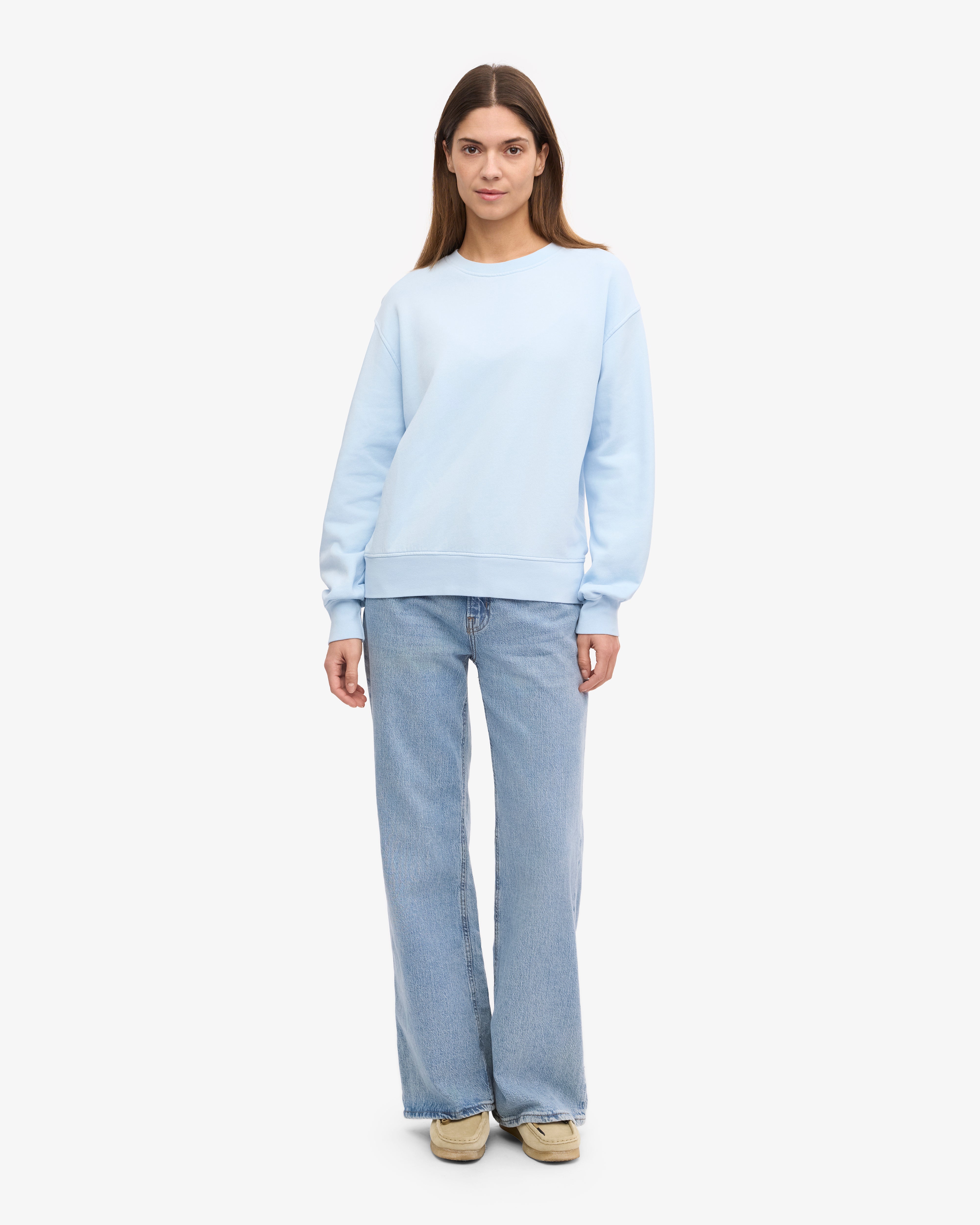 Women Classic Organic Crew - Polar Blue XS