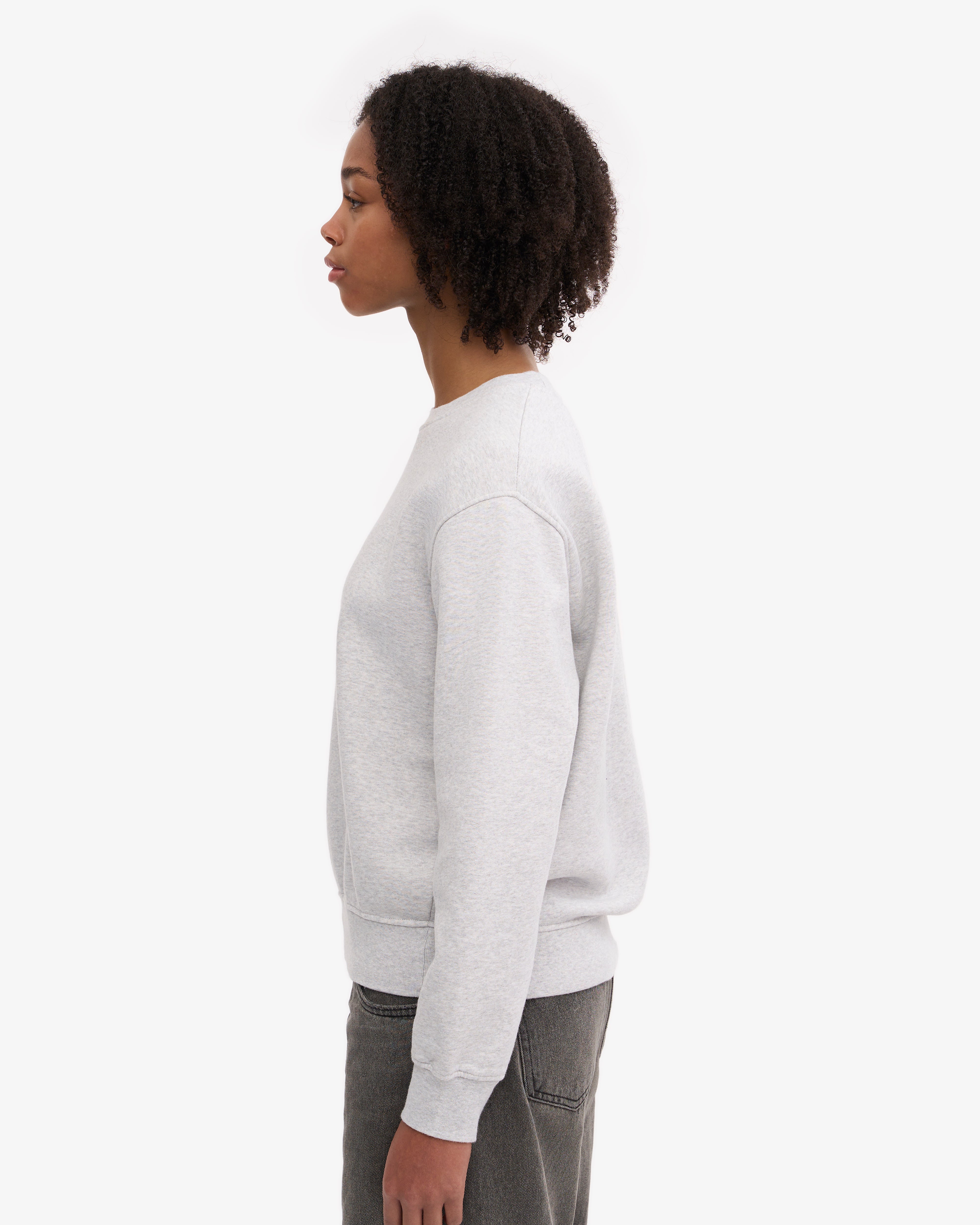 Women Classic Organic Crew - Snow Melange XS