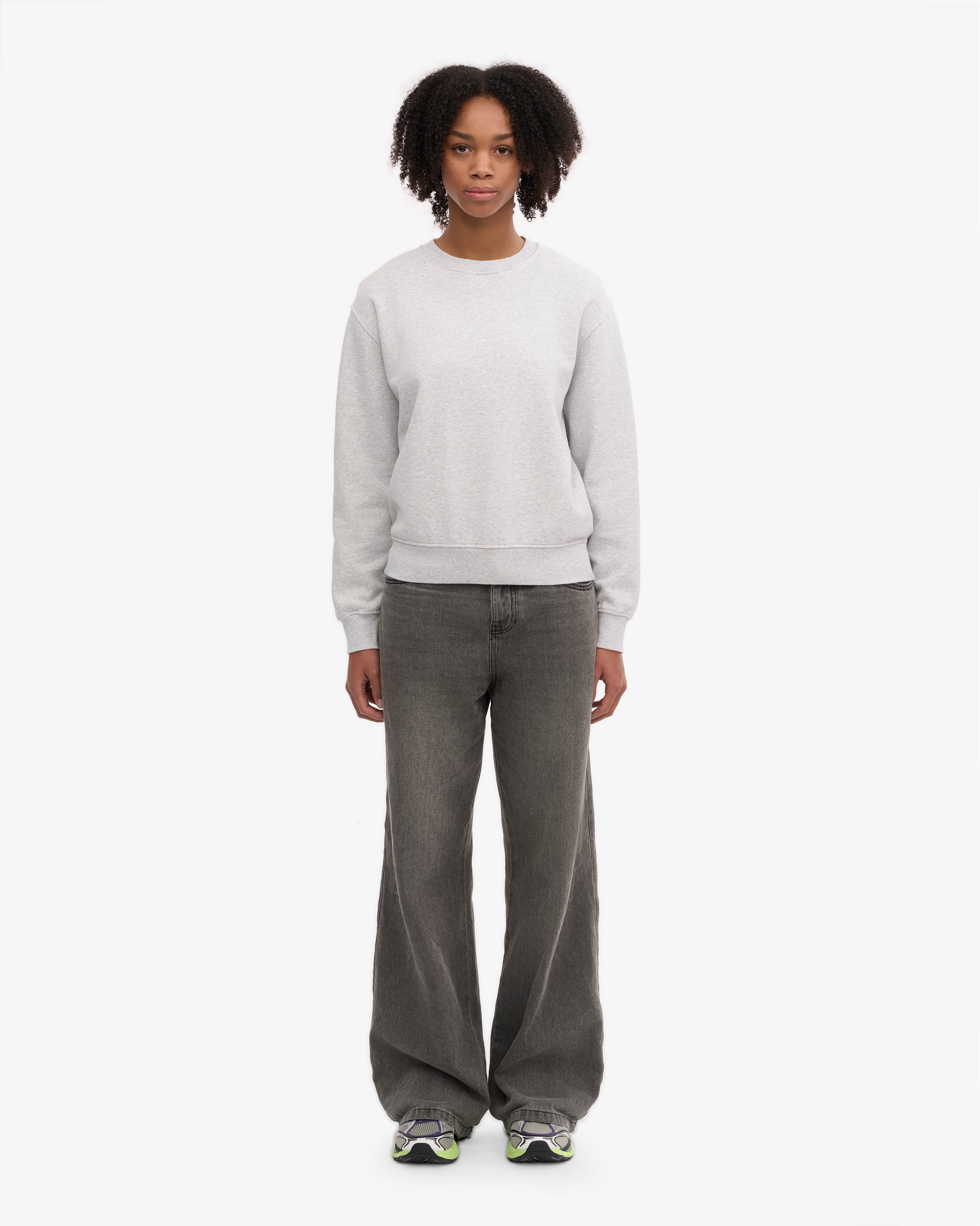 Women Classic Organic Crew - Snow Melange XS