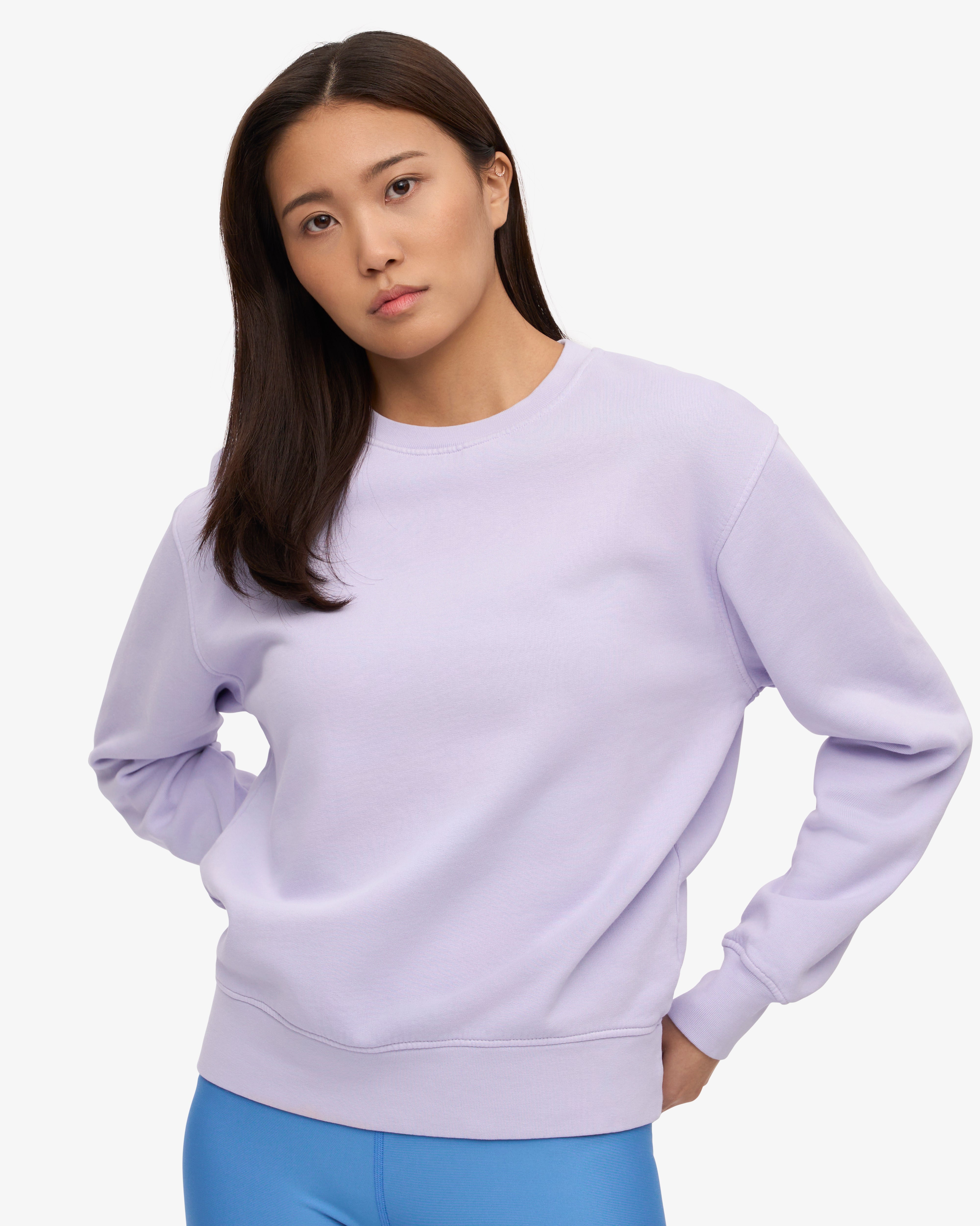 Women Classic Organic Crew - Soft Lavender XS