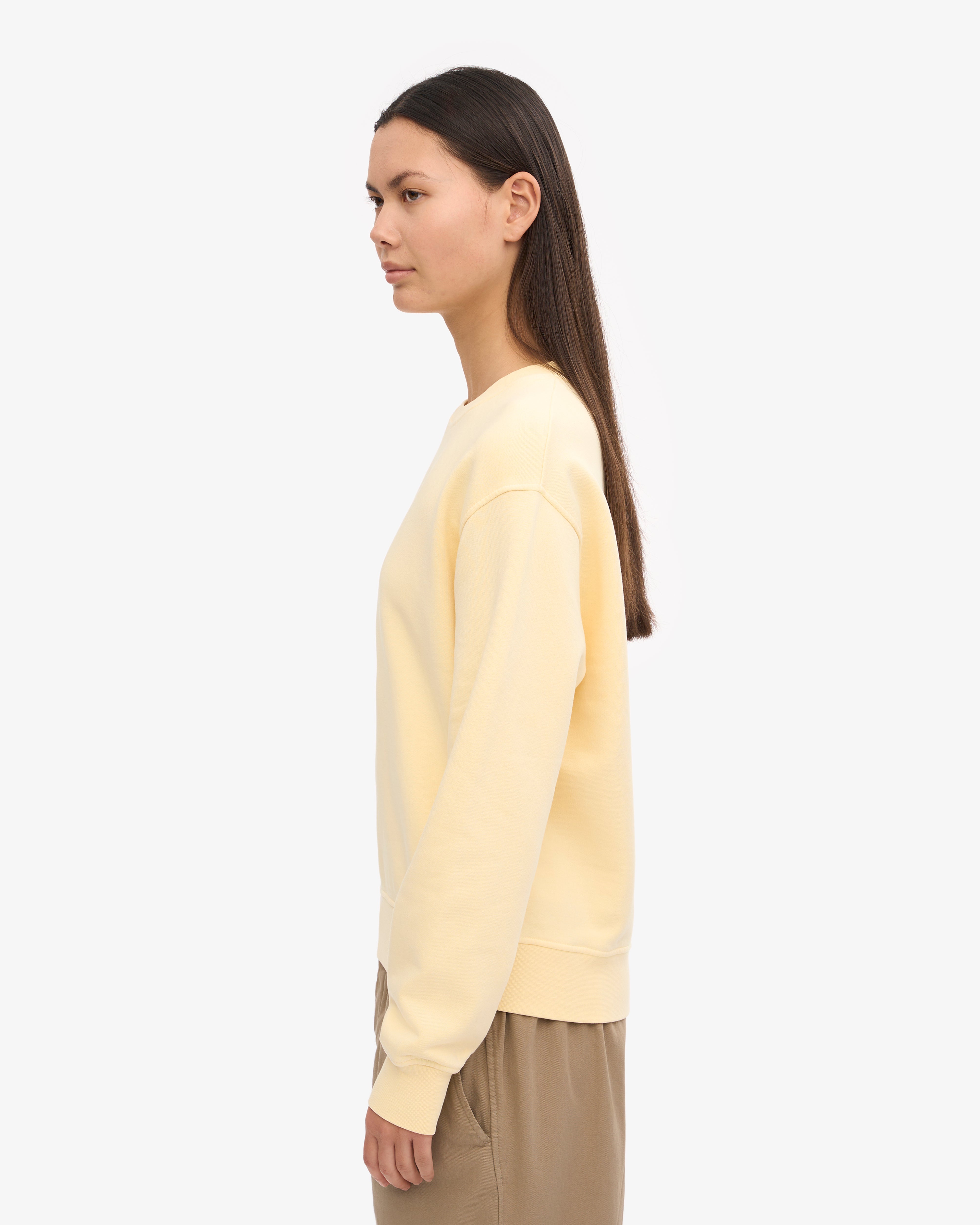Women Classic Organic Crew - Soft Yellow XS