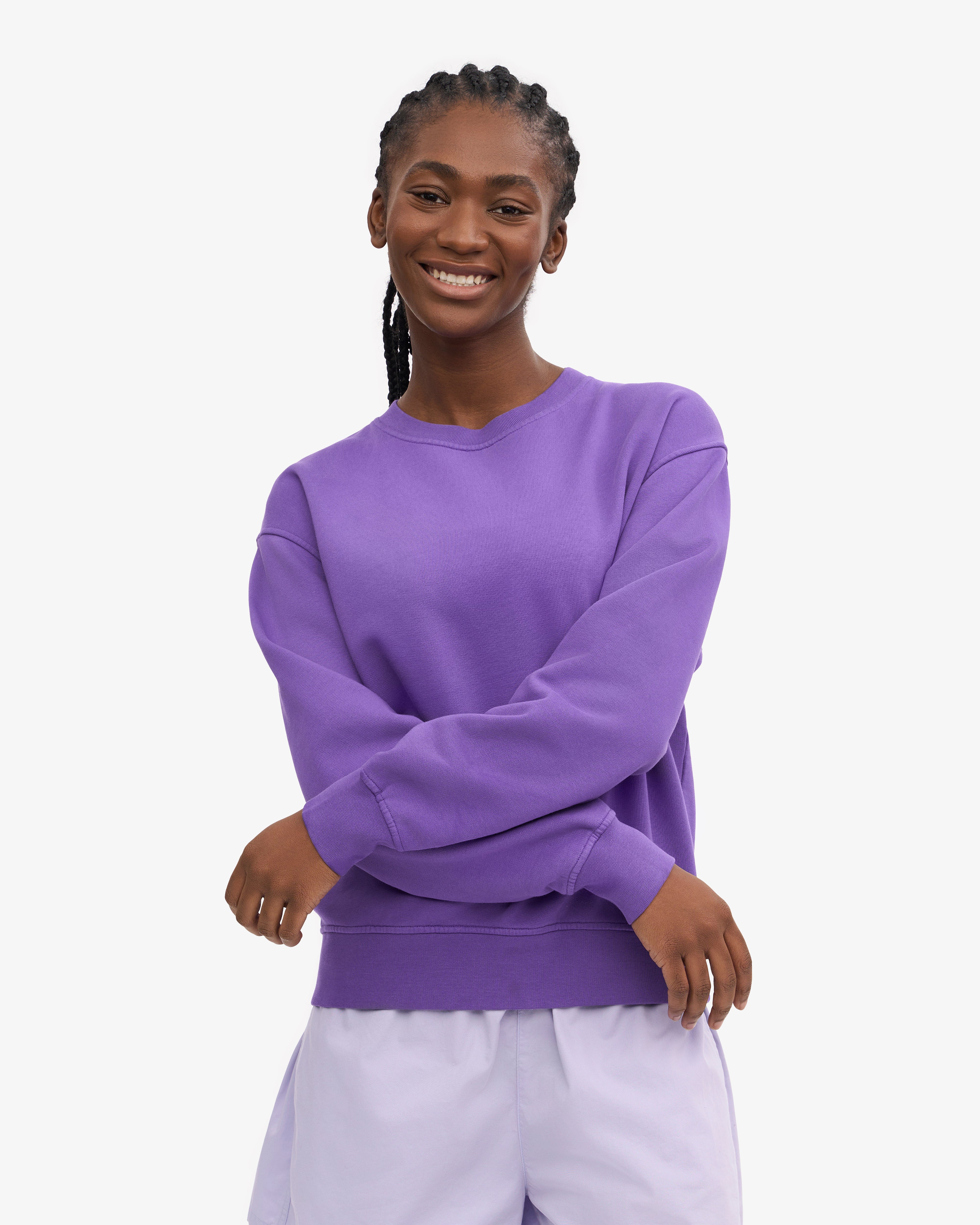 Women Classic Organic Crew - Ultra Violet XS
