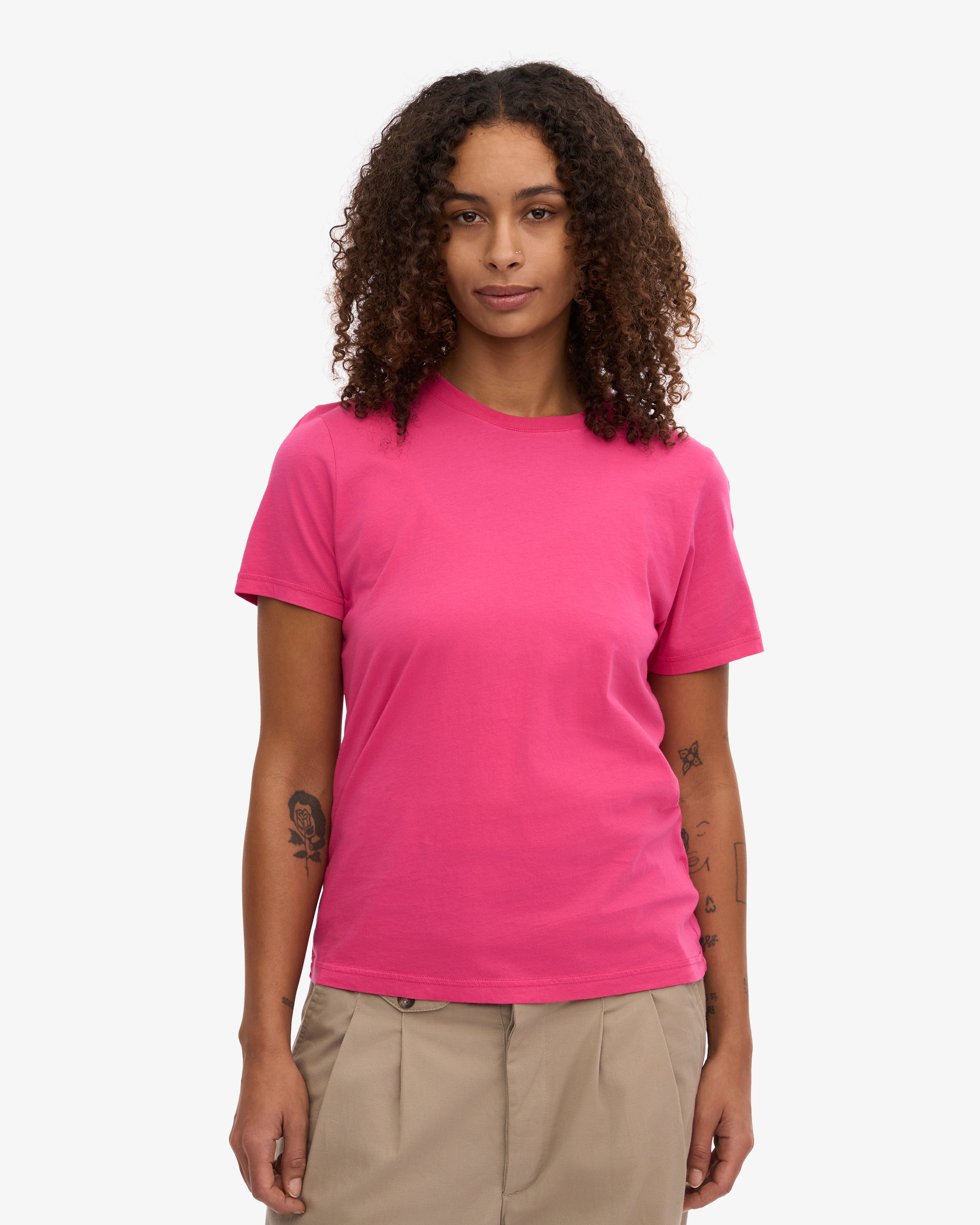 Women Light Organic Tee - Bubblegum Pink