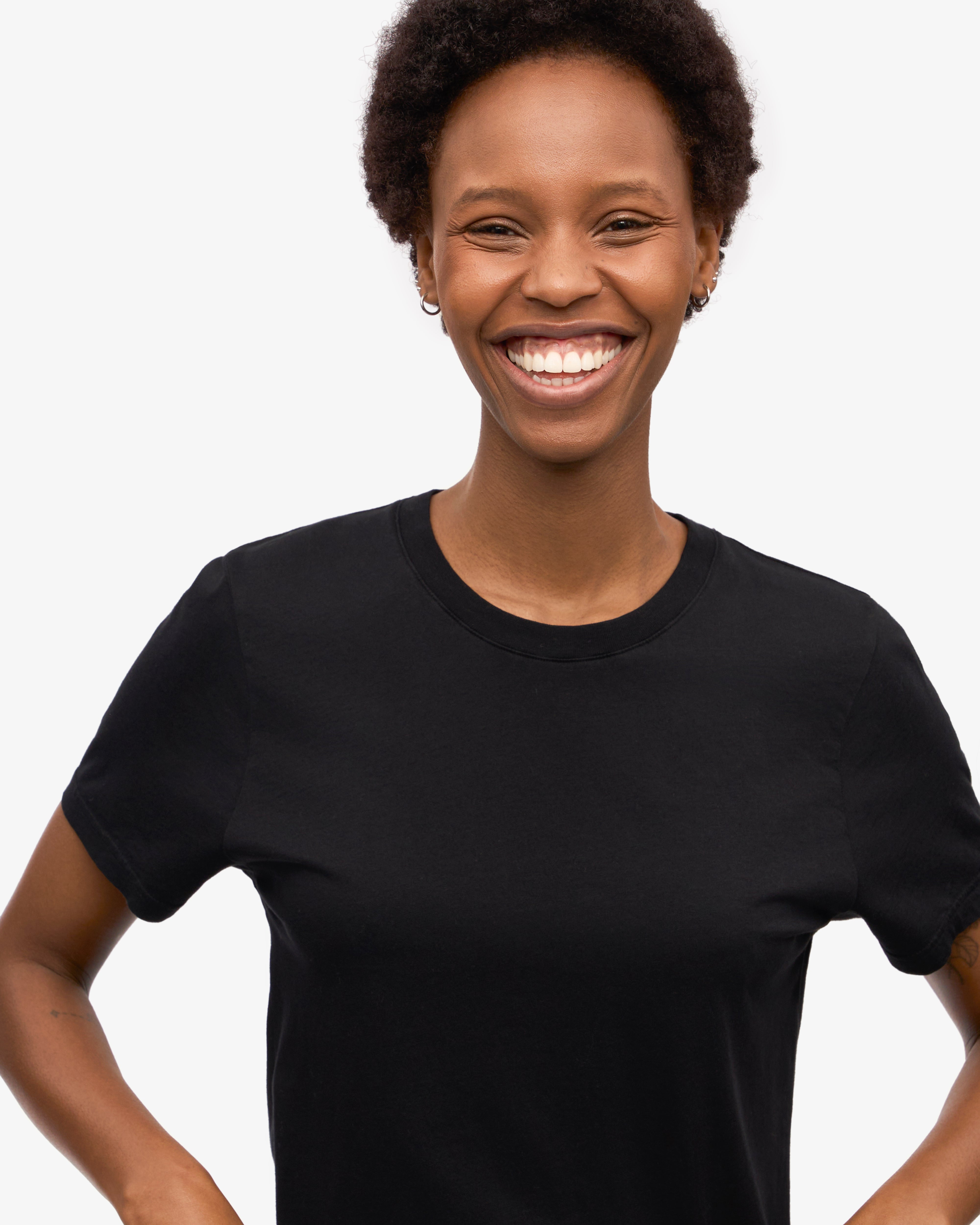 Women Light Organic Tee - Deep Black
