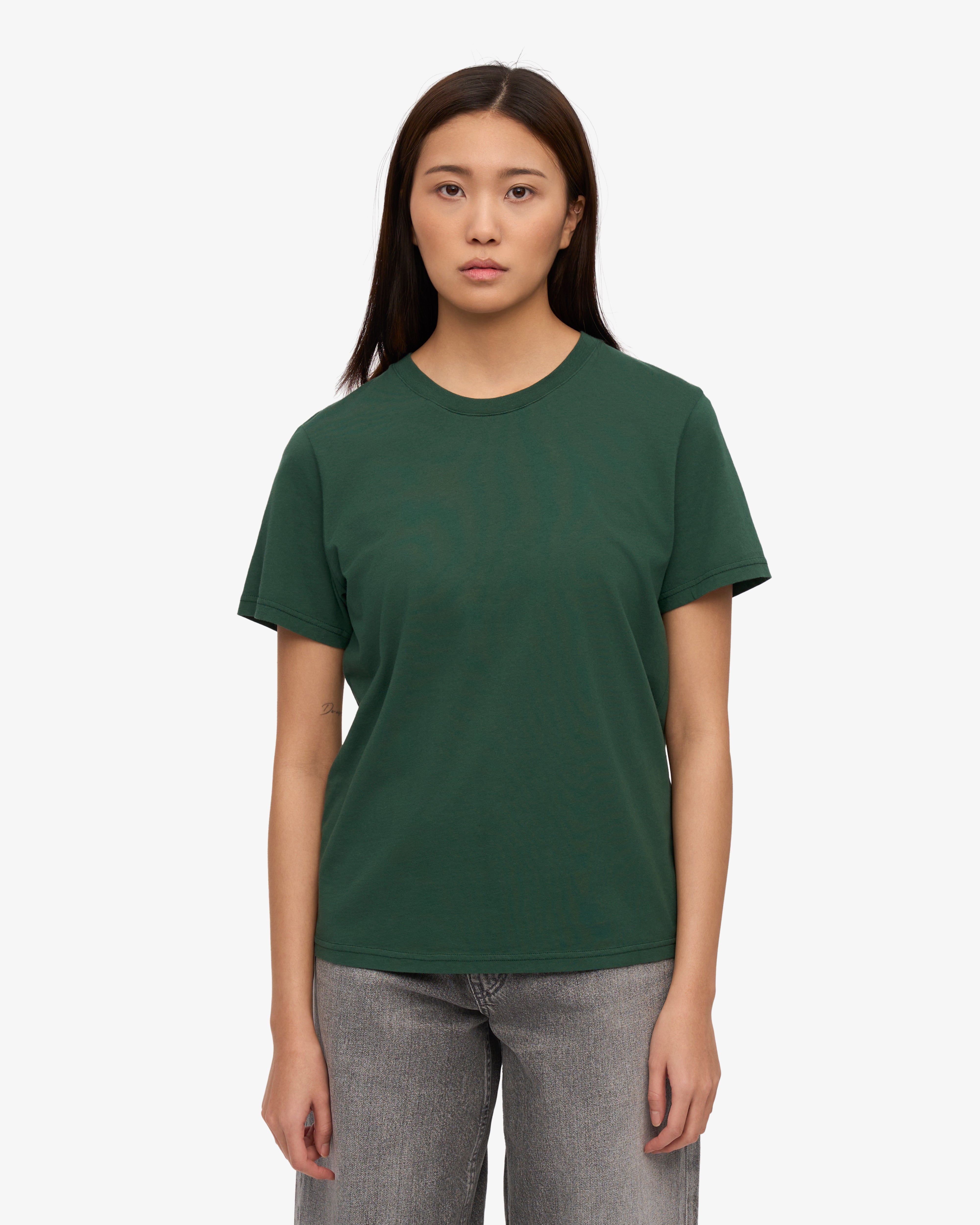 Women Light Organic Tee - Emerald Green