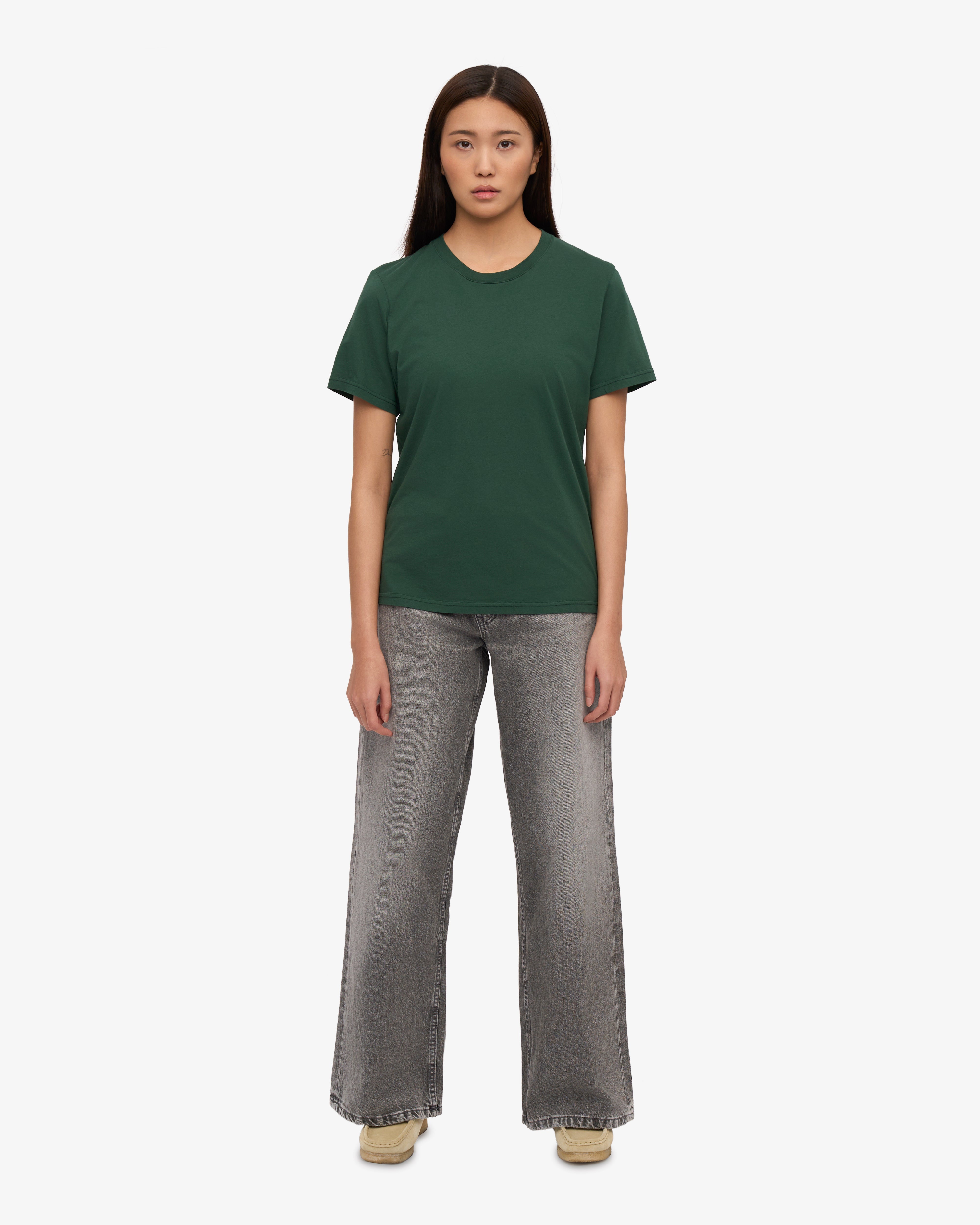 Women Light Organic Tee - Emerald Green