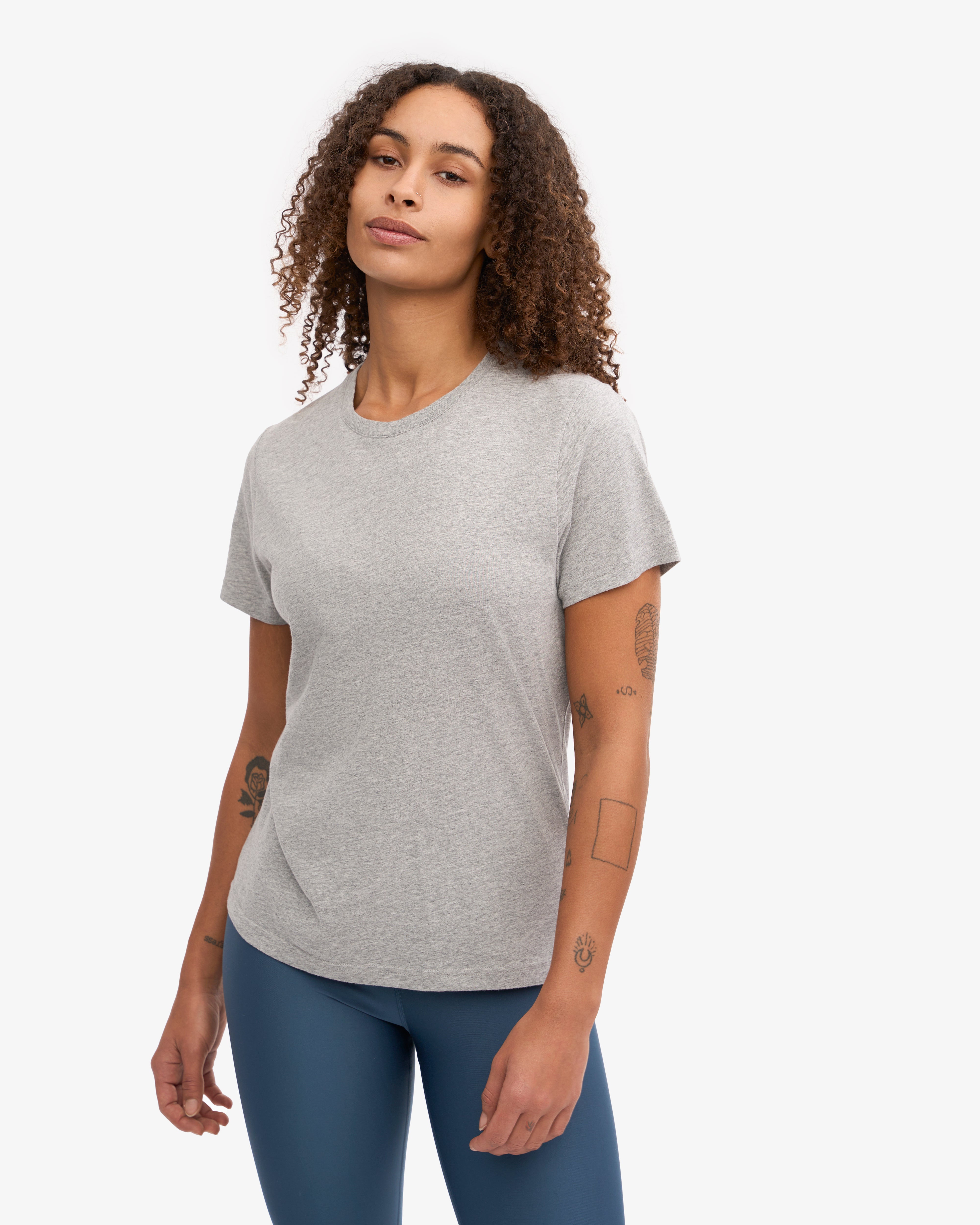 Women Light Organic Tee - Heather Grey