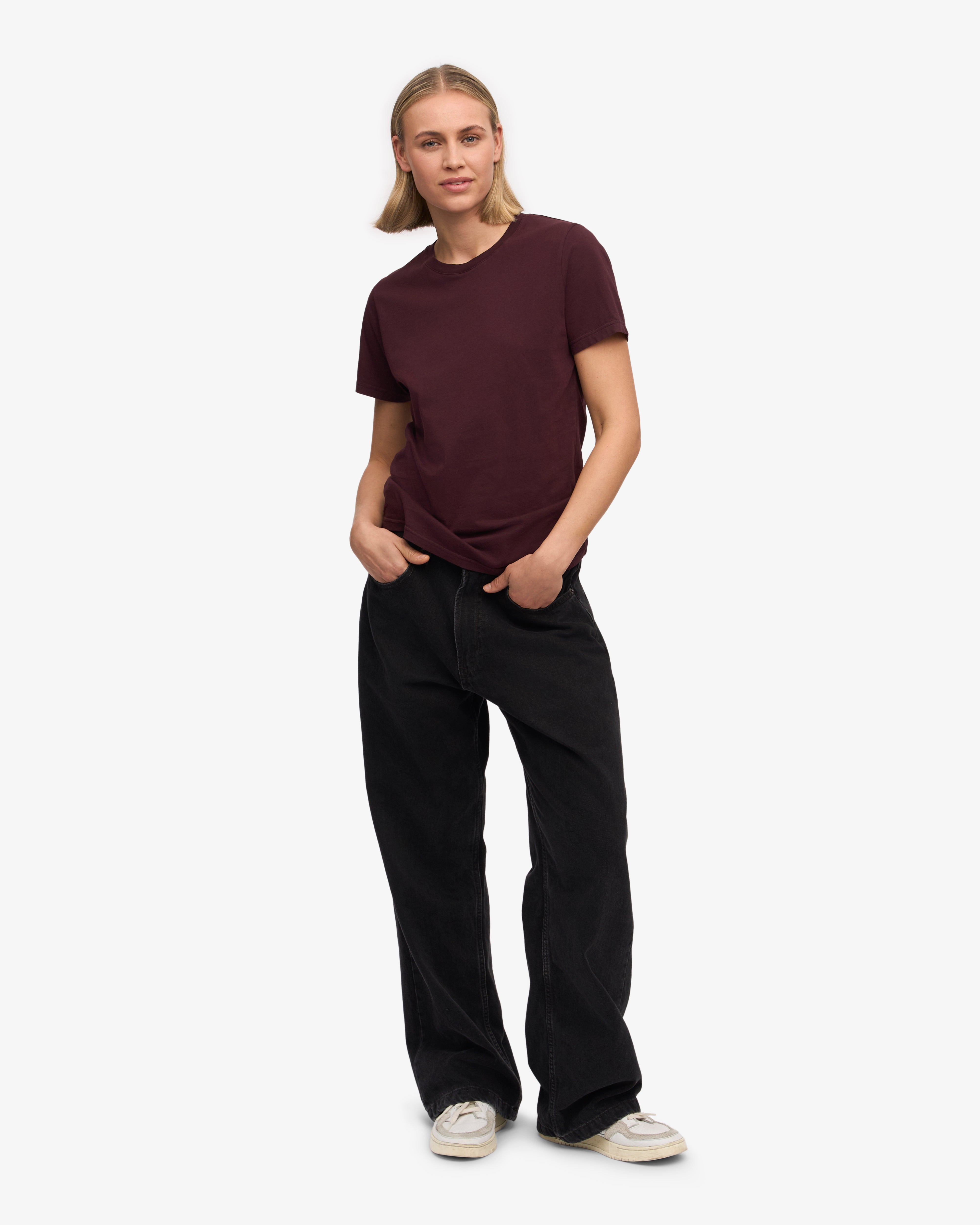 Women Light Organic Tee - Oxblood Red (3-Pack)