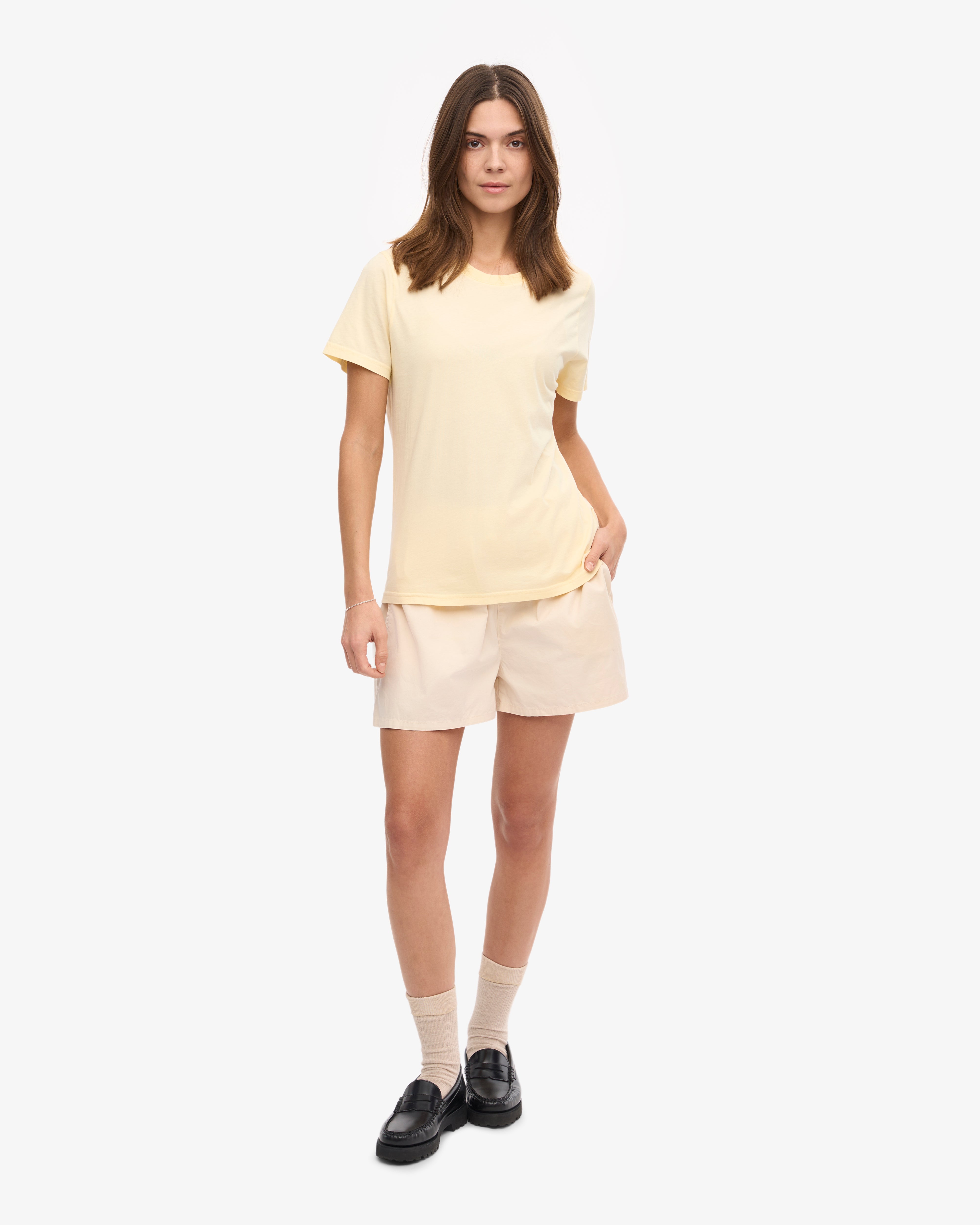 Women Light Organic Tee - Soft Yellow