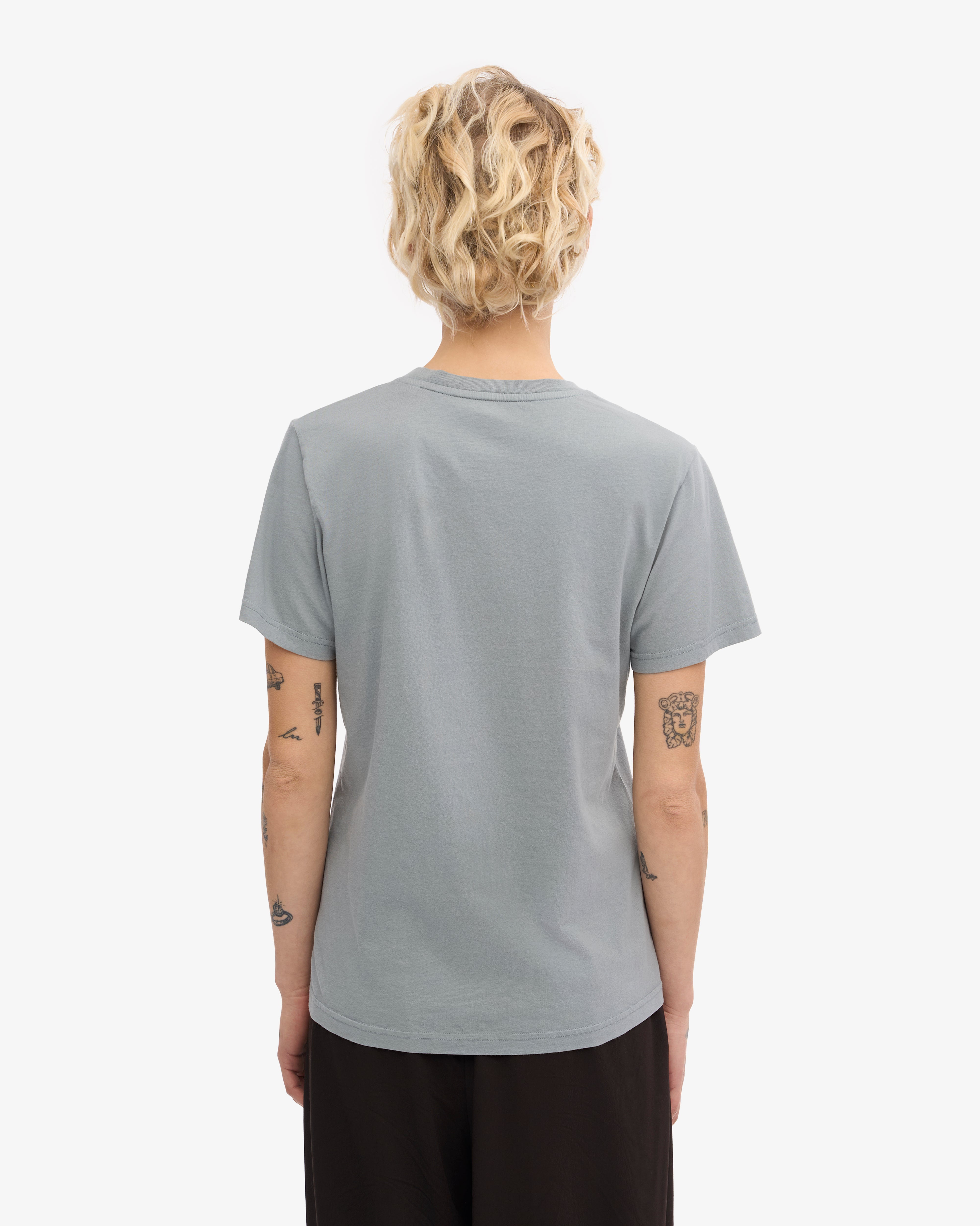 Women Light Organic Tee - Steel Blue