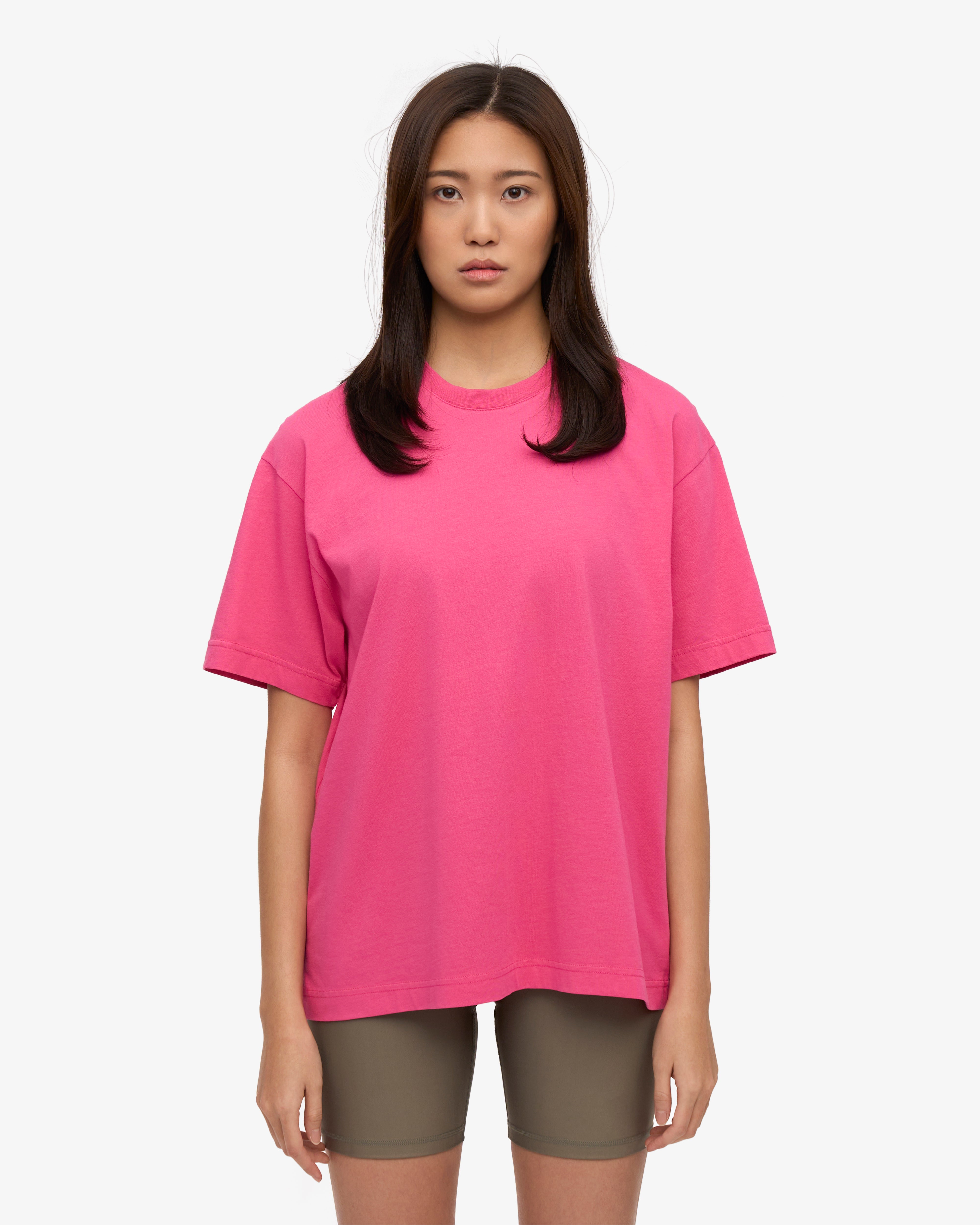 Oversized Organic T-Shirt - Bubblegum Pink XS