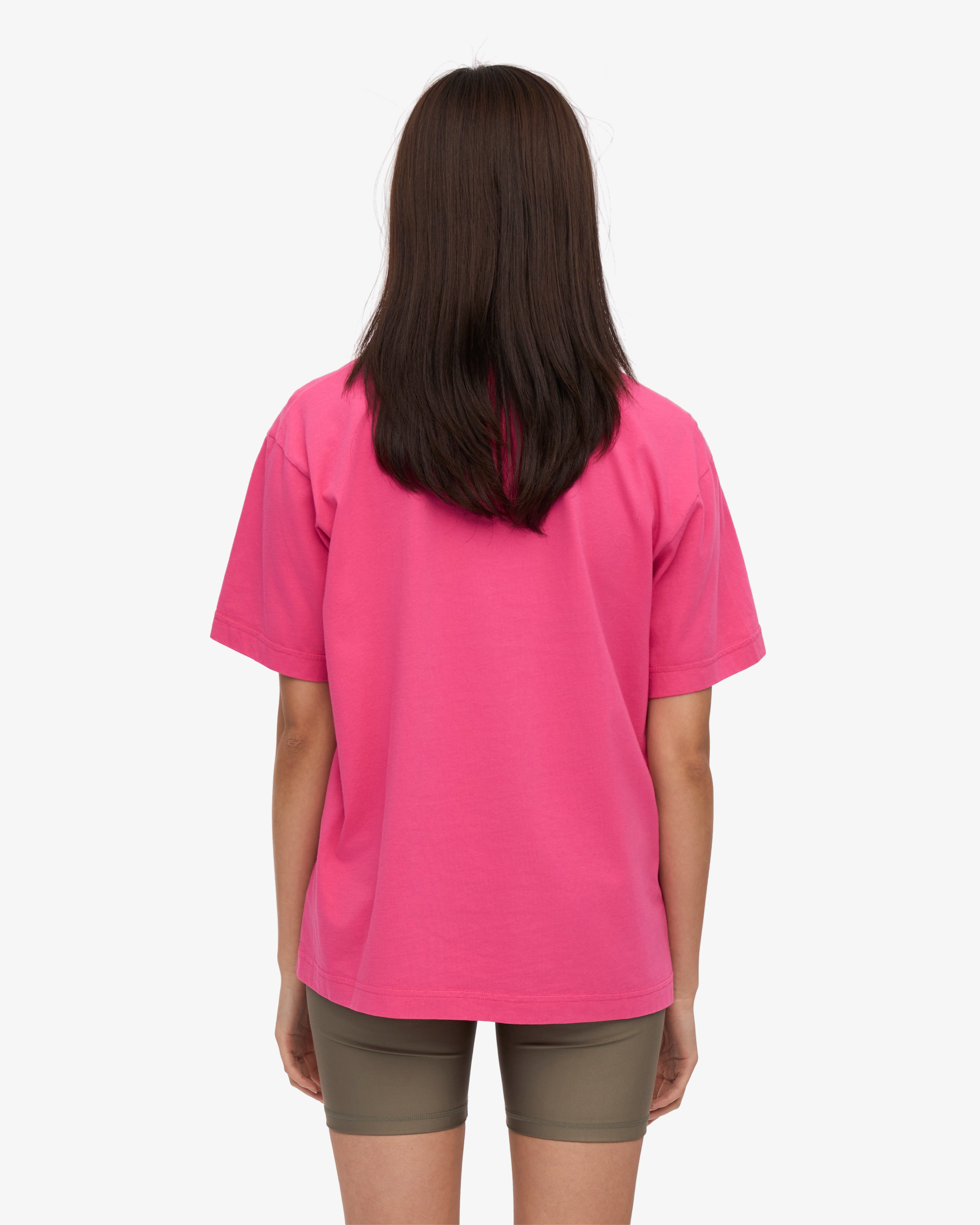 Oversized Organic T-Shirt - Bubblegum Pink XS