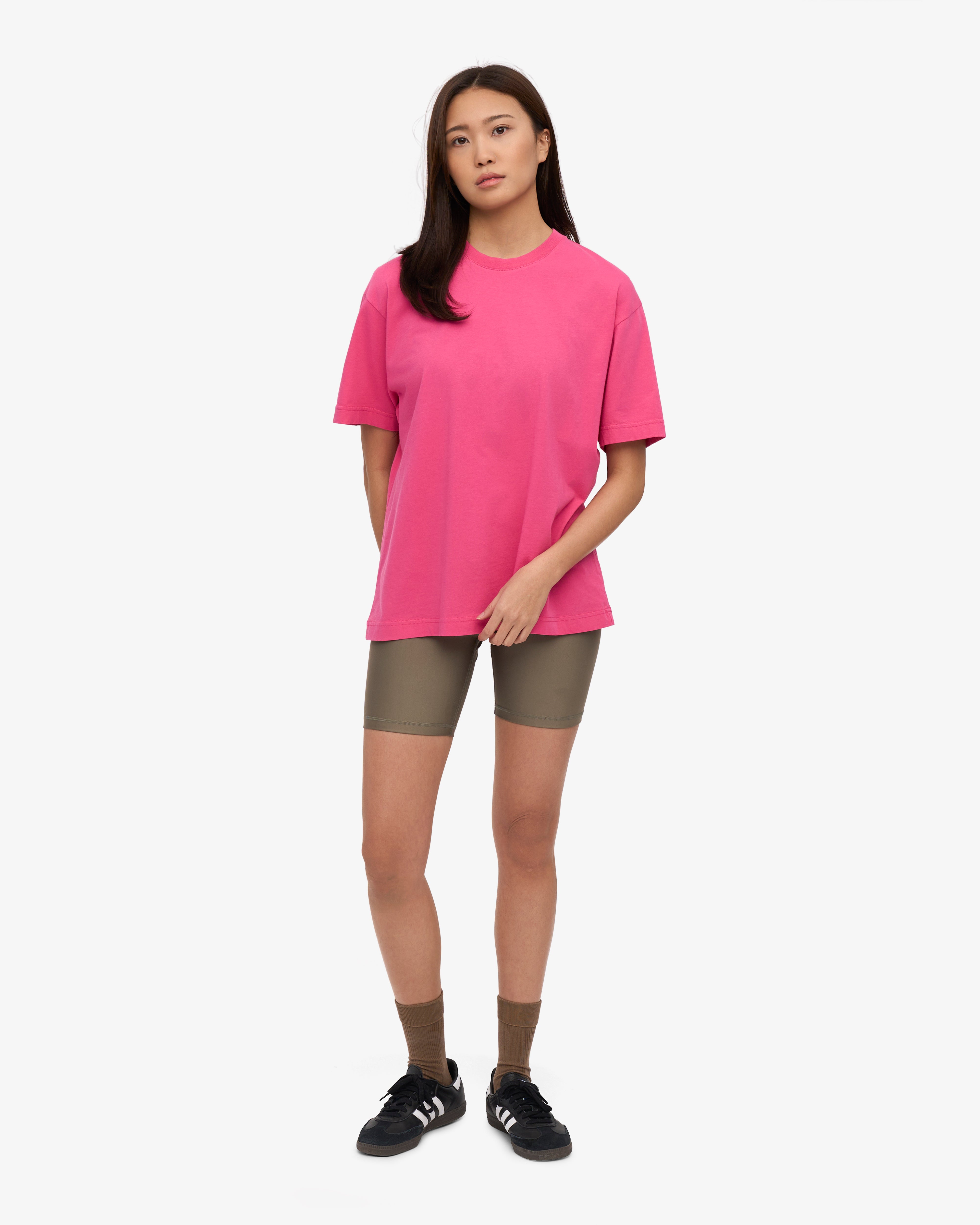 Oversized Organic T-Shirt - Bubblegum Pink XS