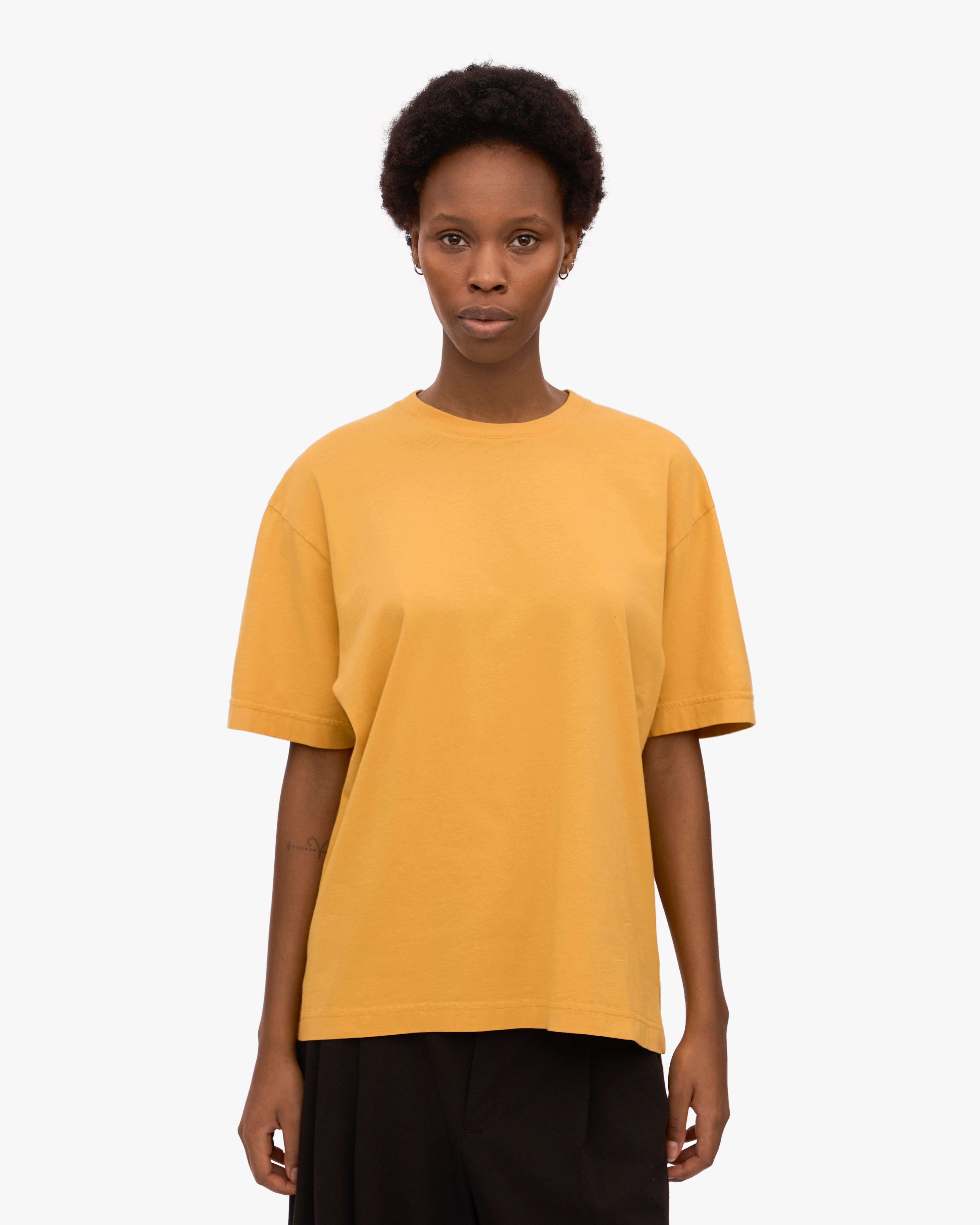 Oversized Organic T-Shirt - Burned Yellow XS