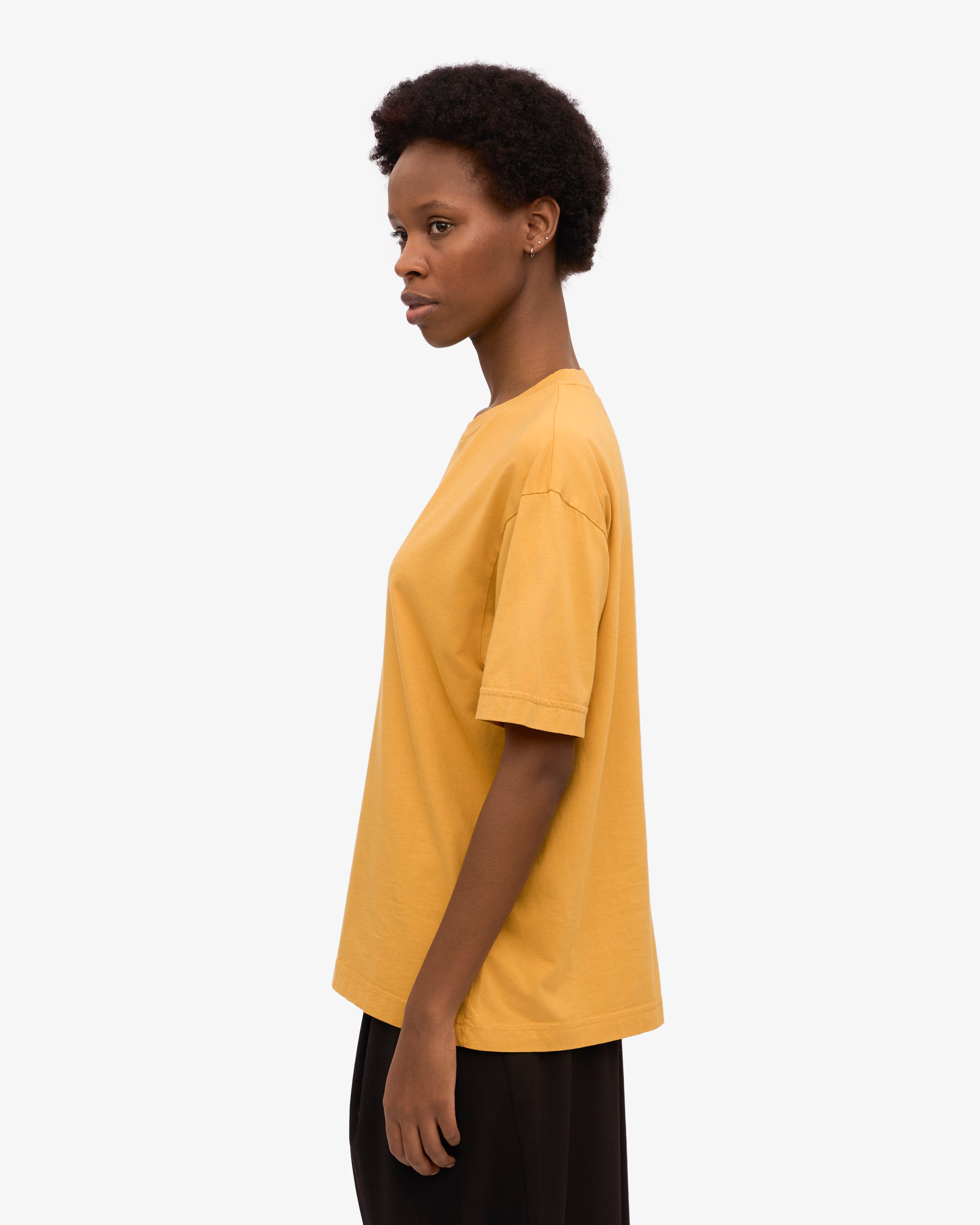 Oversized Organic T-Shirt - Burned Yellow XS