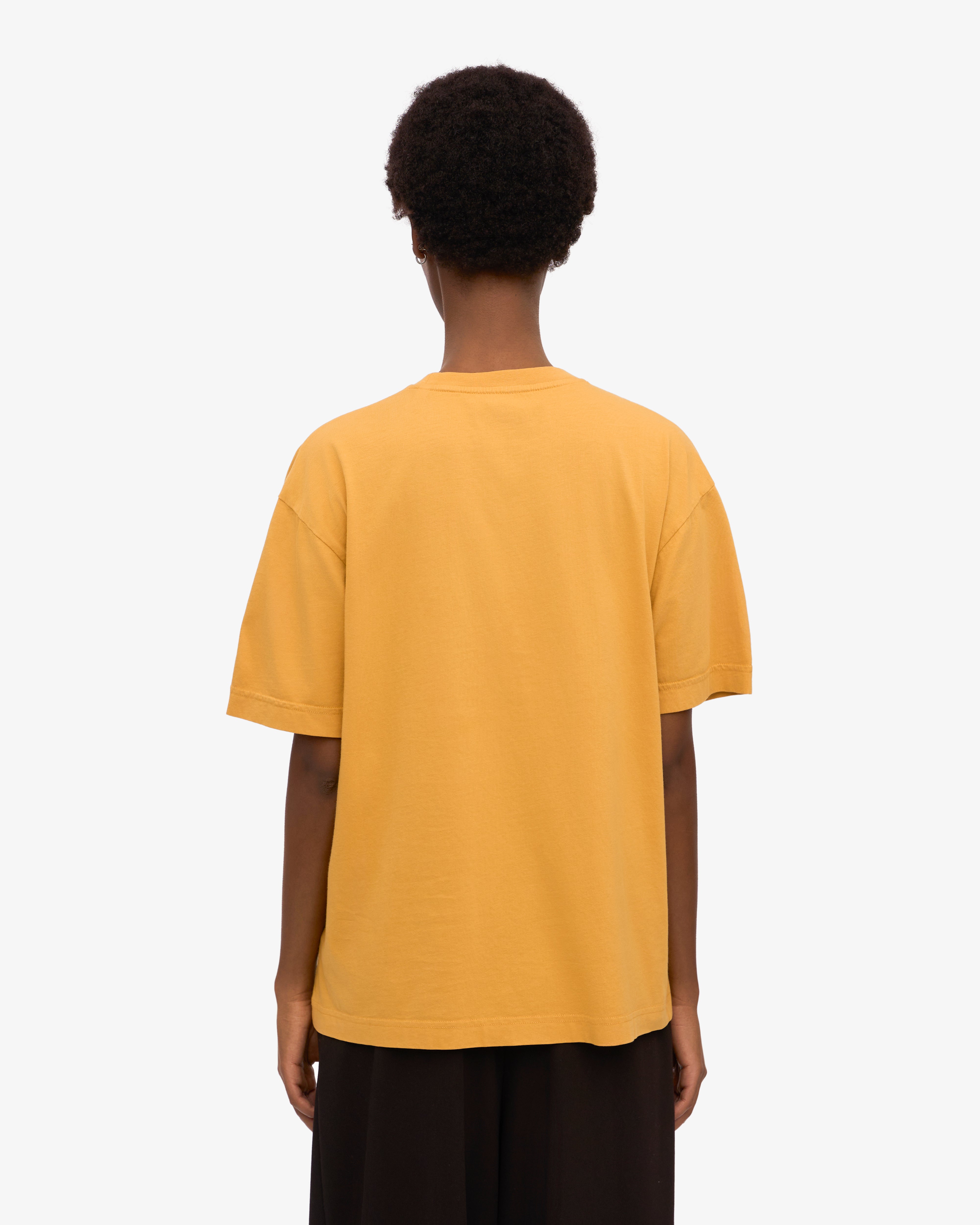 Oversized Organic T-Shirt - Burned Yellow XS