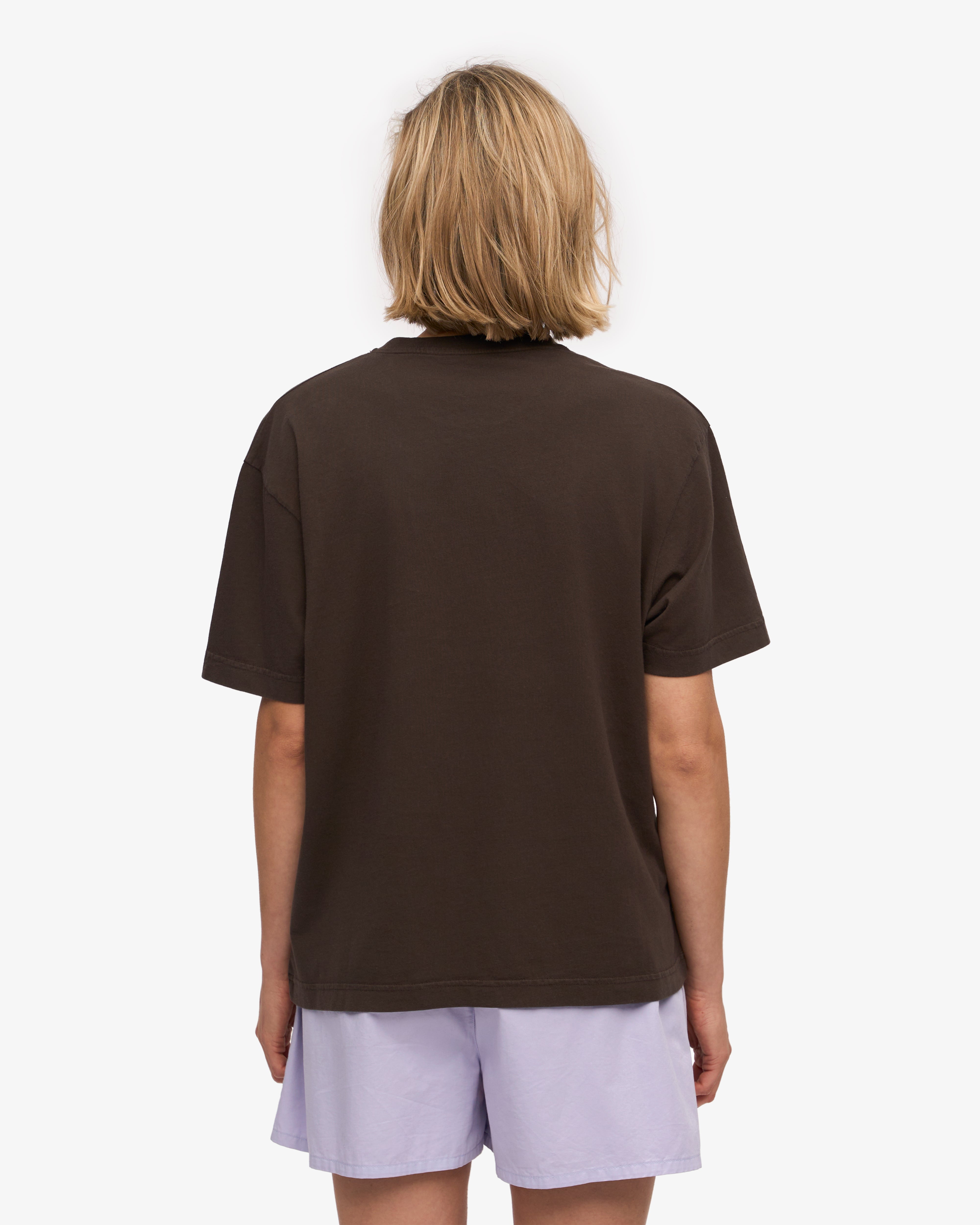 Oversized Organic T-Shirt - Coffee Brown XS
