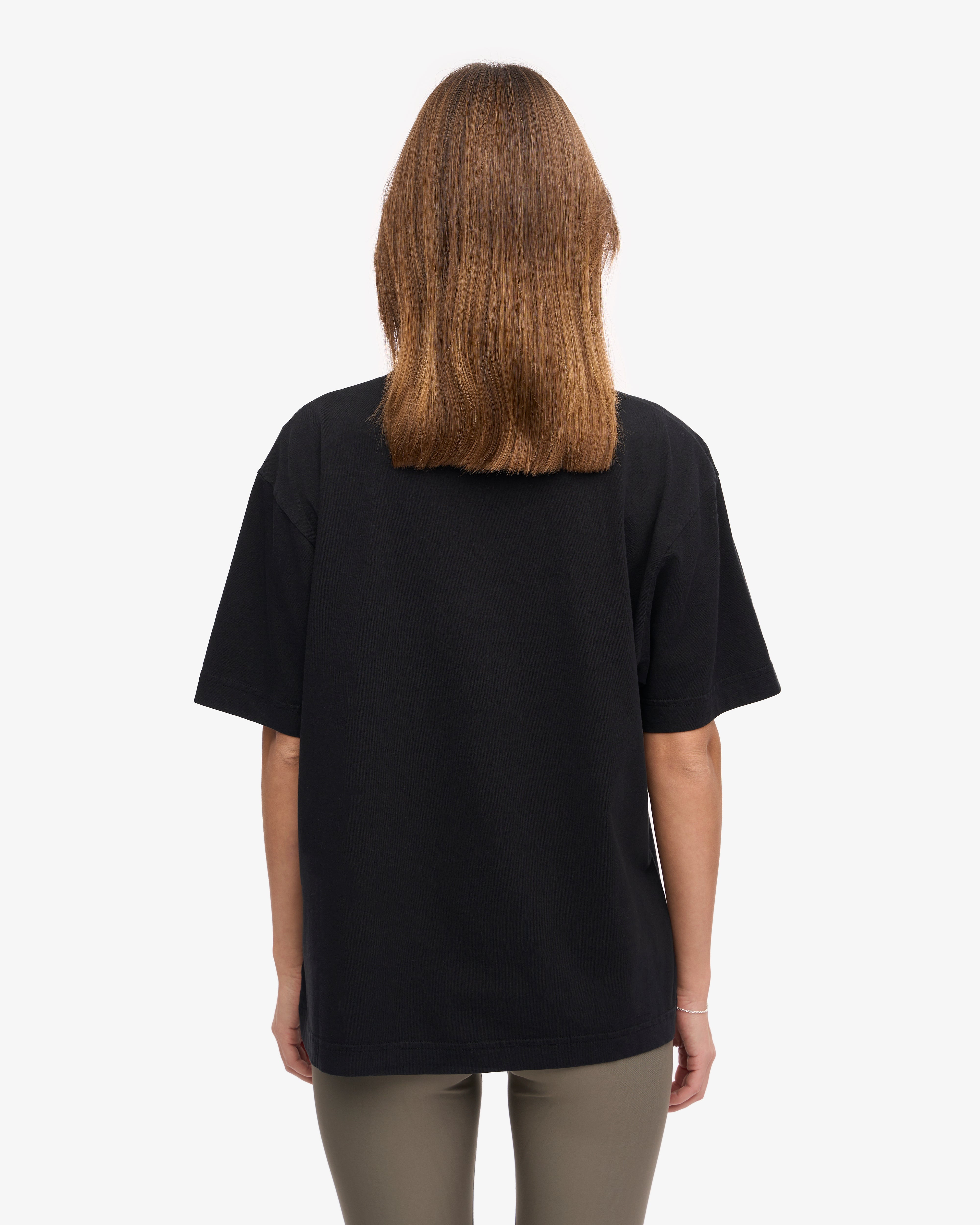 Oversized Organic T-Shirt - Deep Black XS