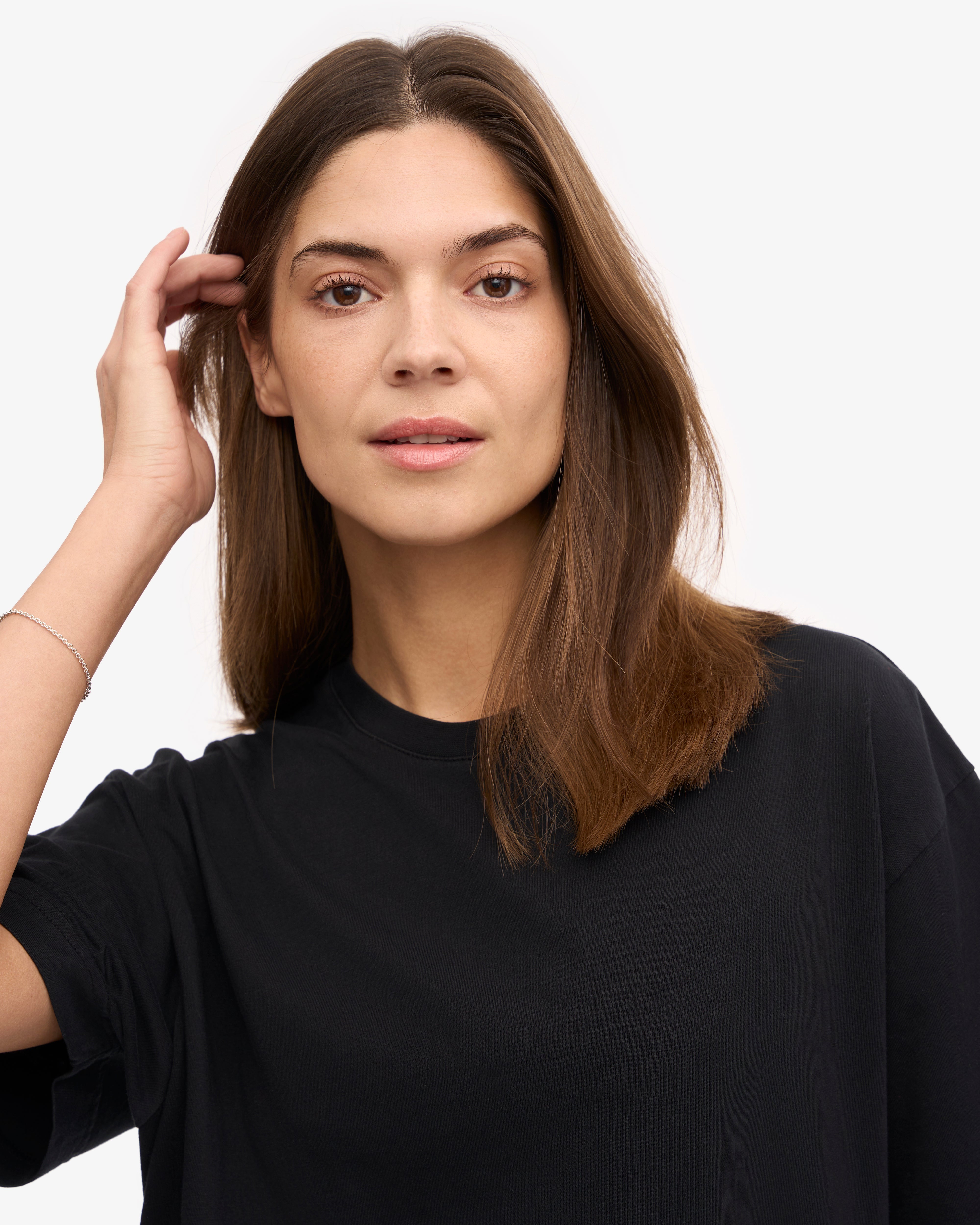 Oversized Organic T-Shirt - Deep Black XS