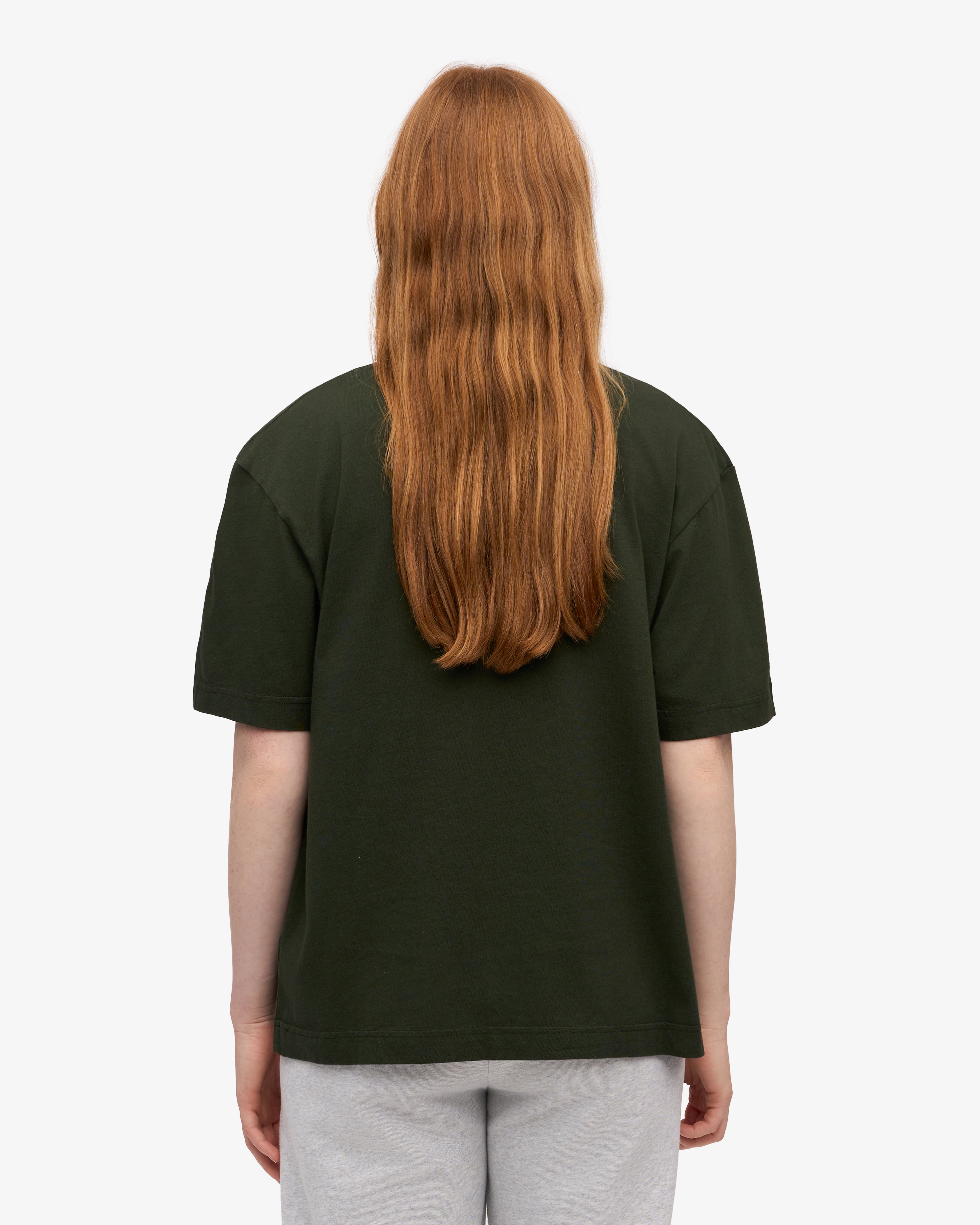 Oversized Organic T-Shirt - Hunter Green XS