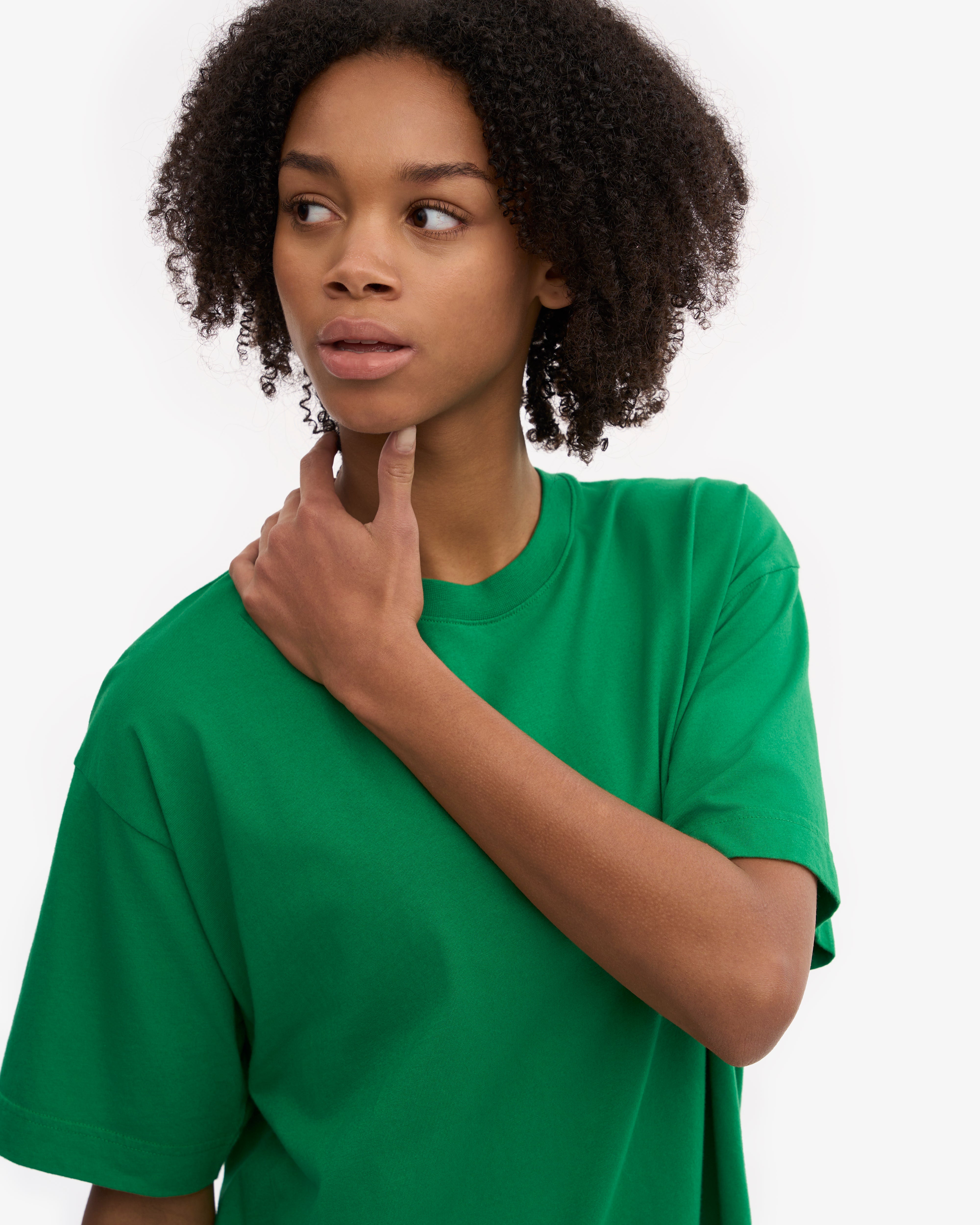 Oversized Organic T-Shirt - Kelly Green XS