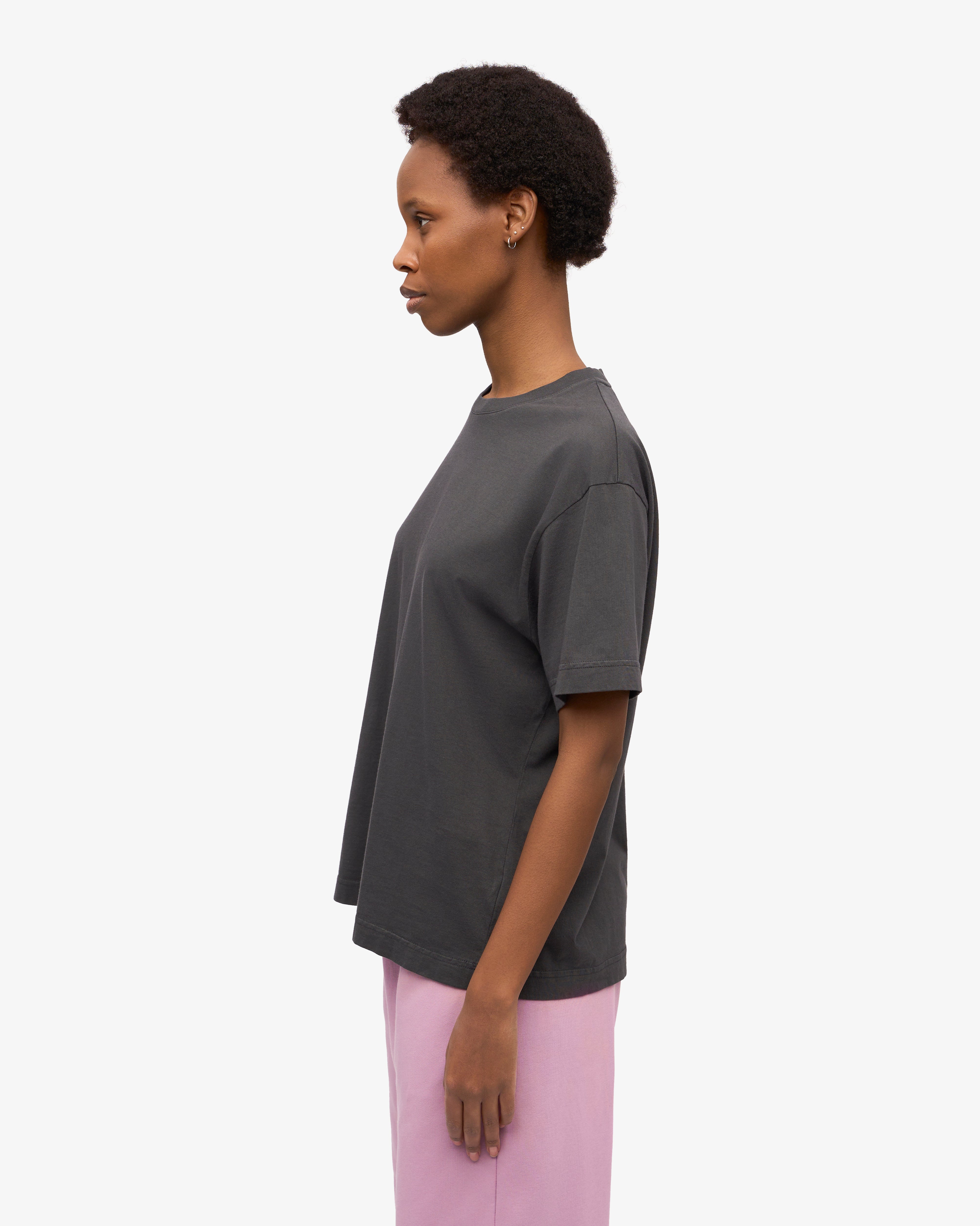 Oversized Organic T-Shirt - Lava Grey XS