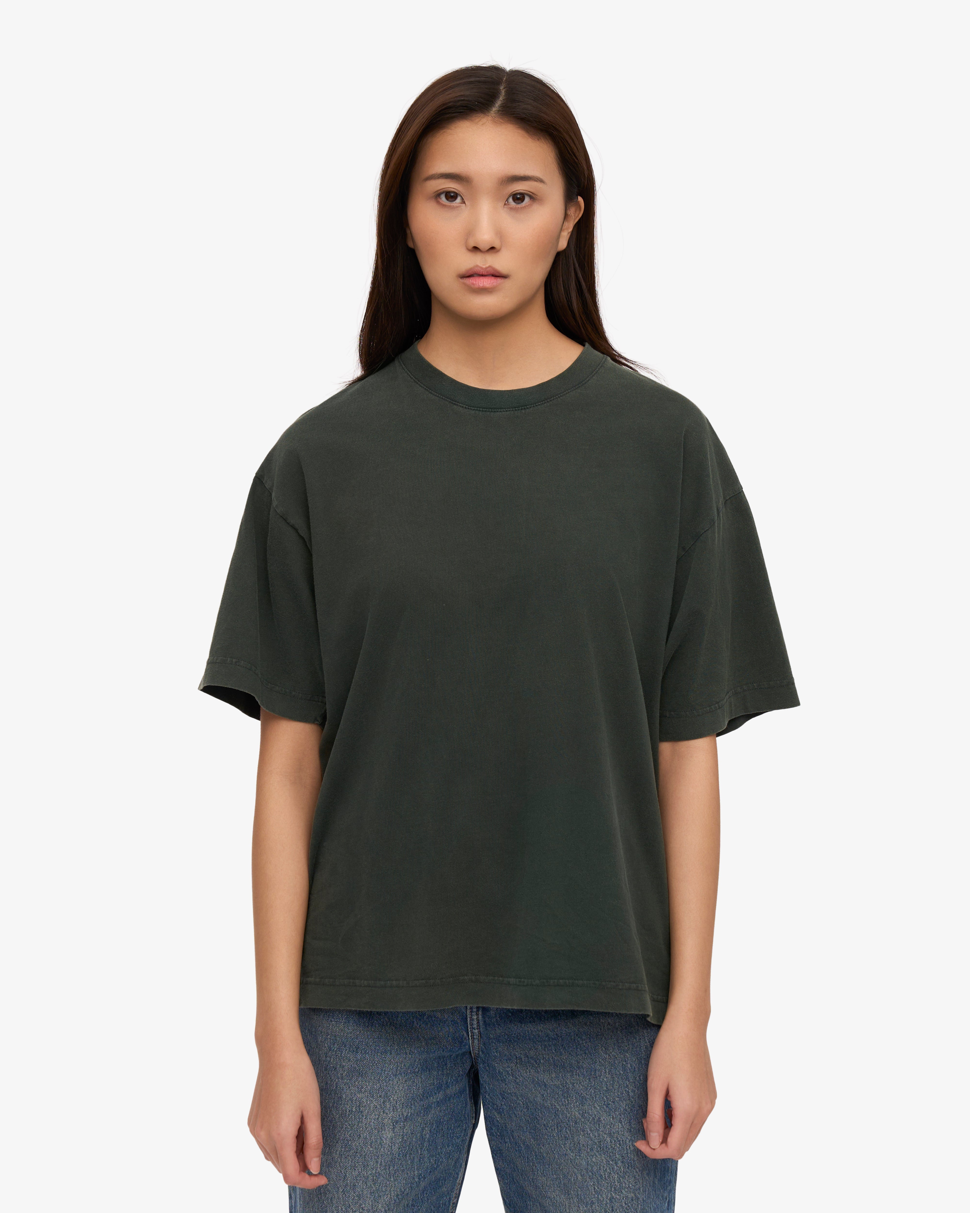 Oversized Organic T-Shirt - Midnight Forest XS