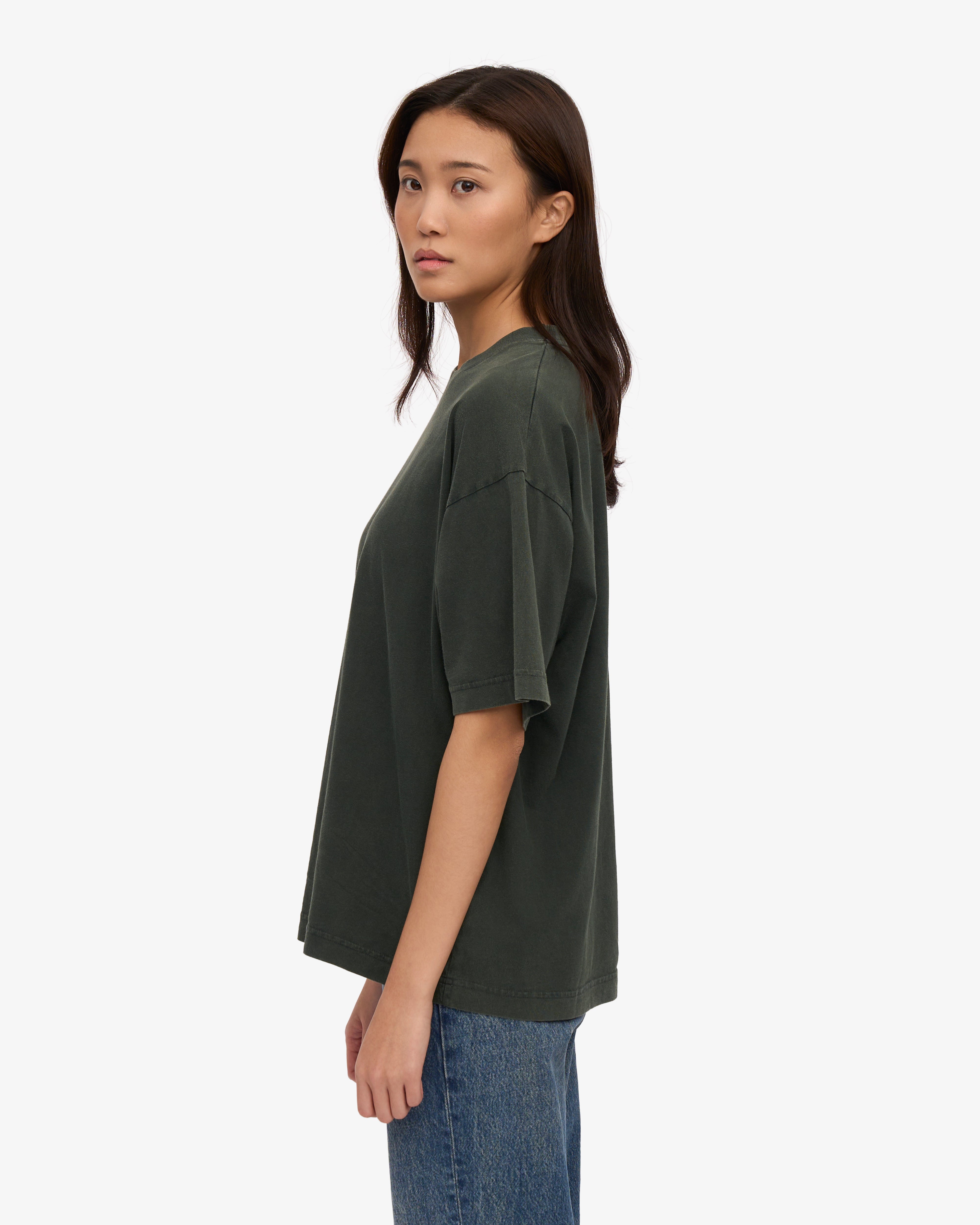 Oversized Organic T-Shirt - Midnight Forest XS