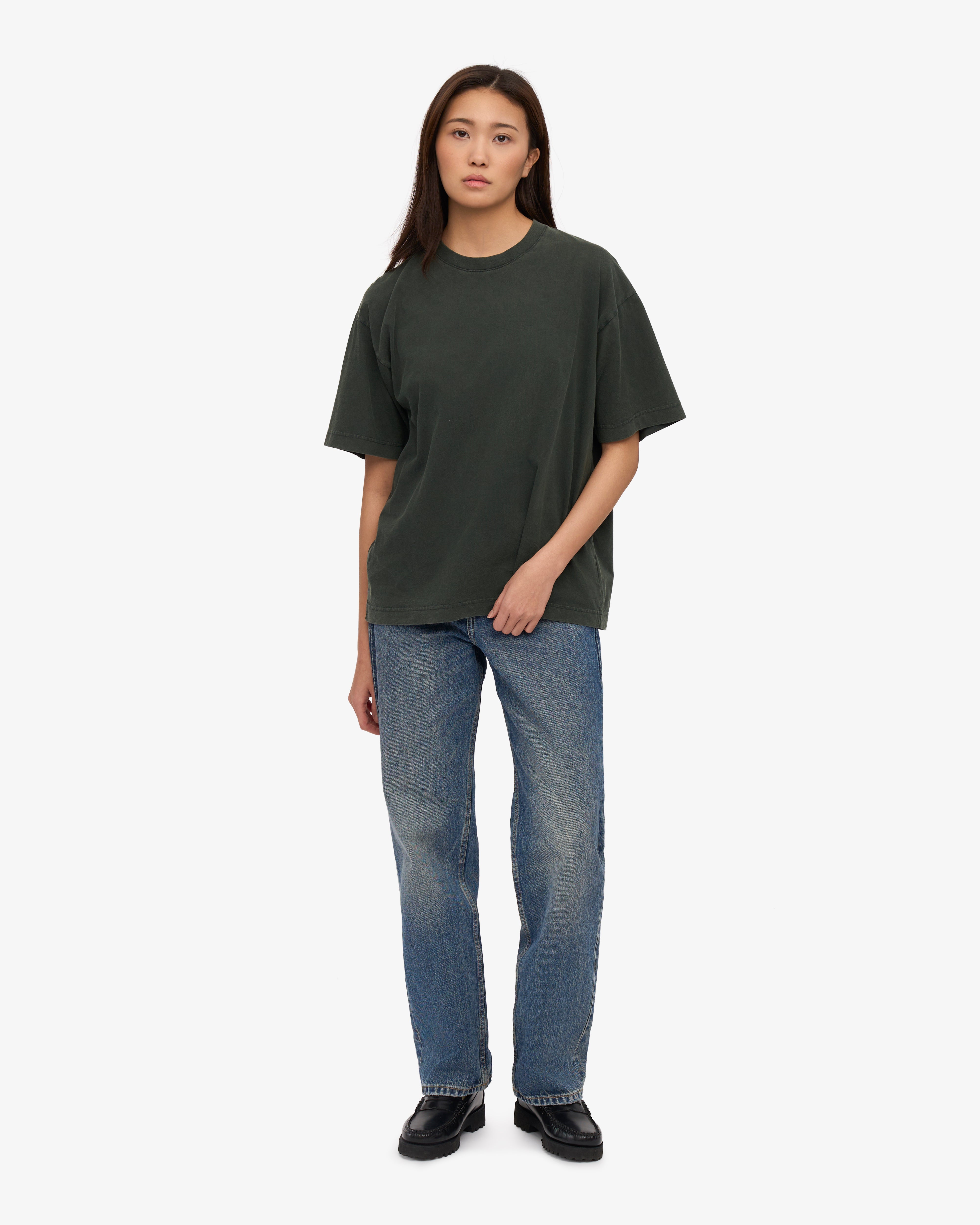Oversized Organic T-Shirt - Midnight Forest XS