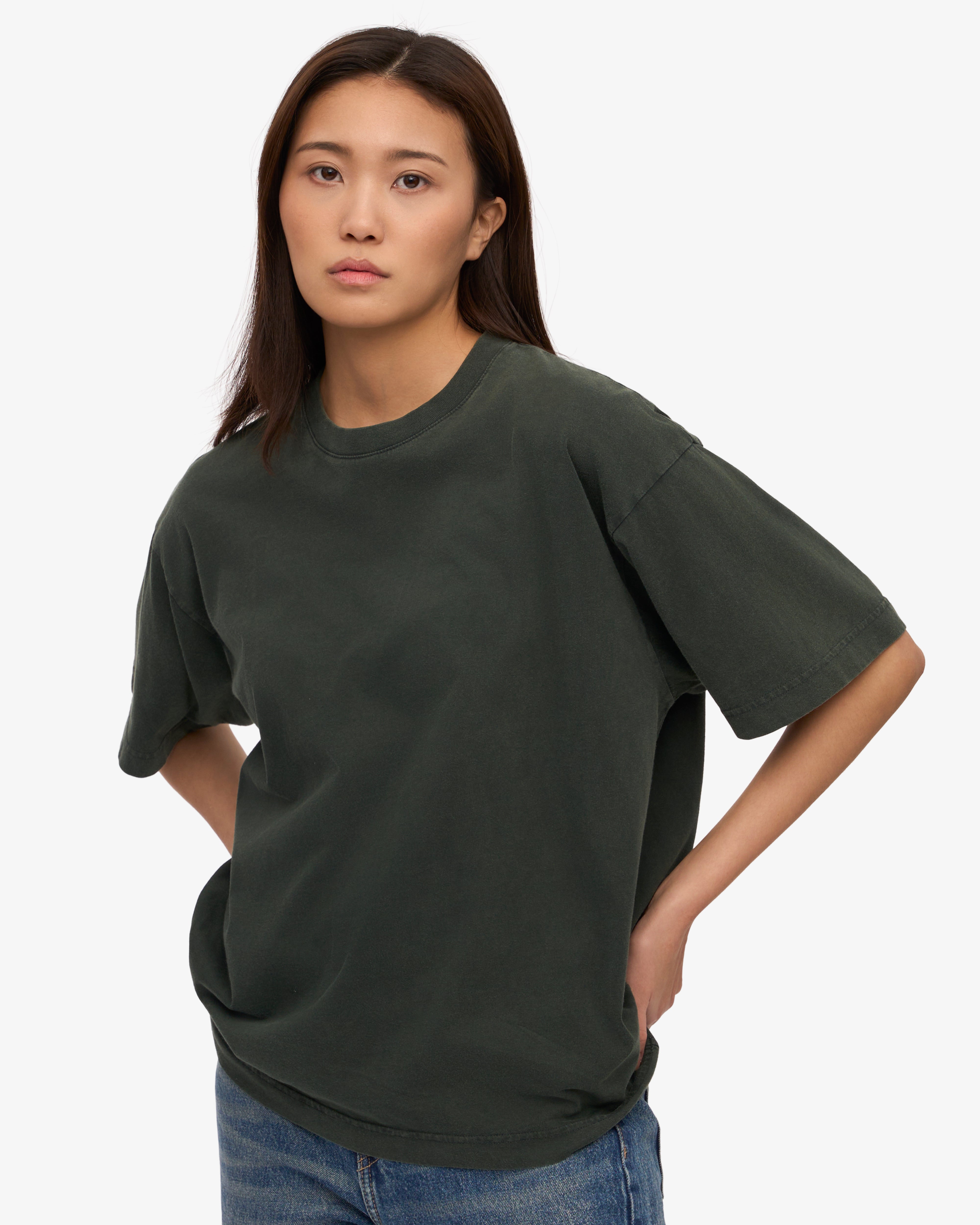 Oversized Organic T-Shirt - Midnight Forest XS