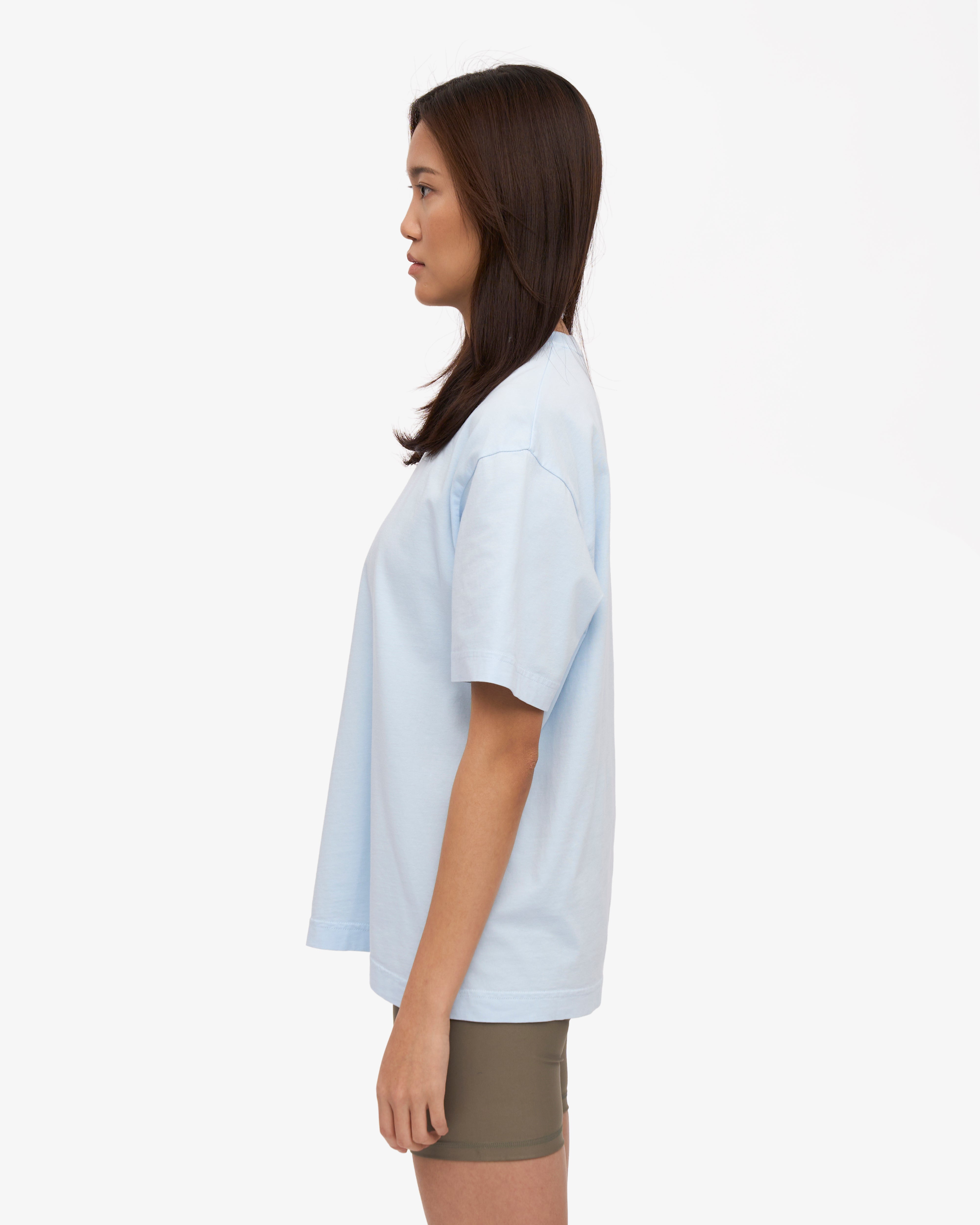 Oversized Organic T-Shirt - Polar Blue XS