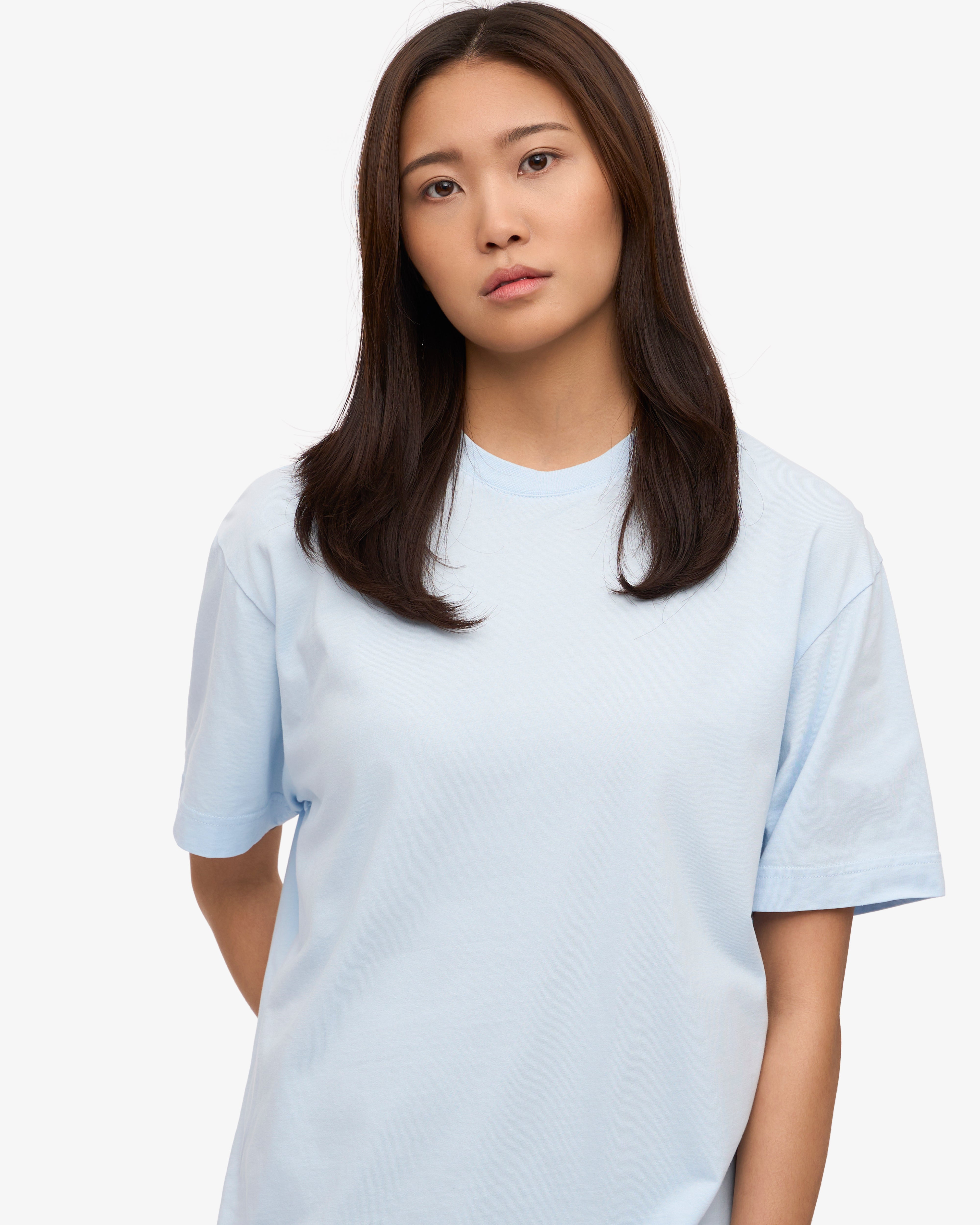 Oversized Organic T-Shirt - Polar Blue XS