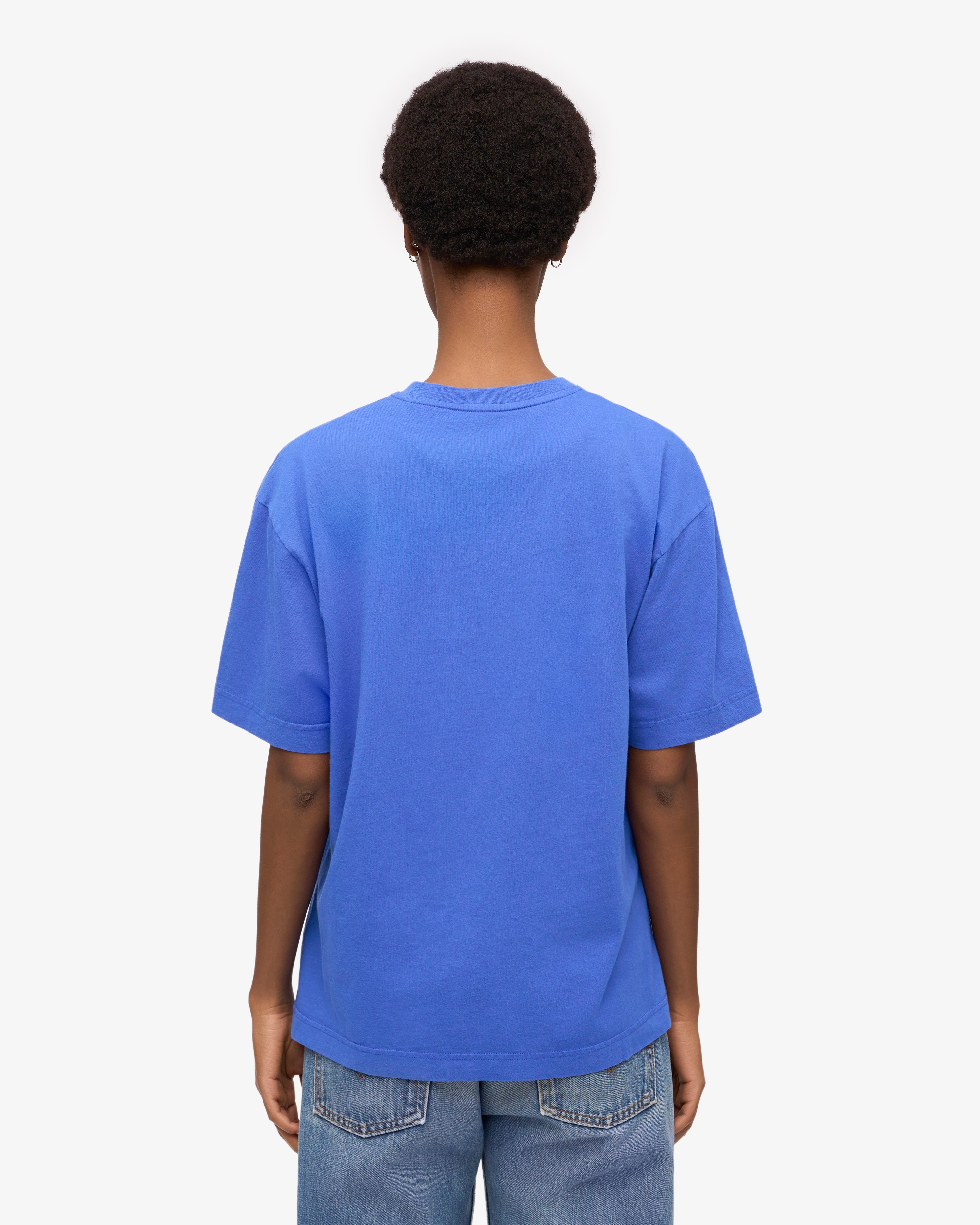 Oversized Organic T-Shirt - Sapphire Blue XS