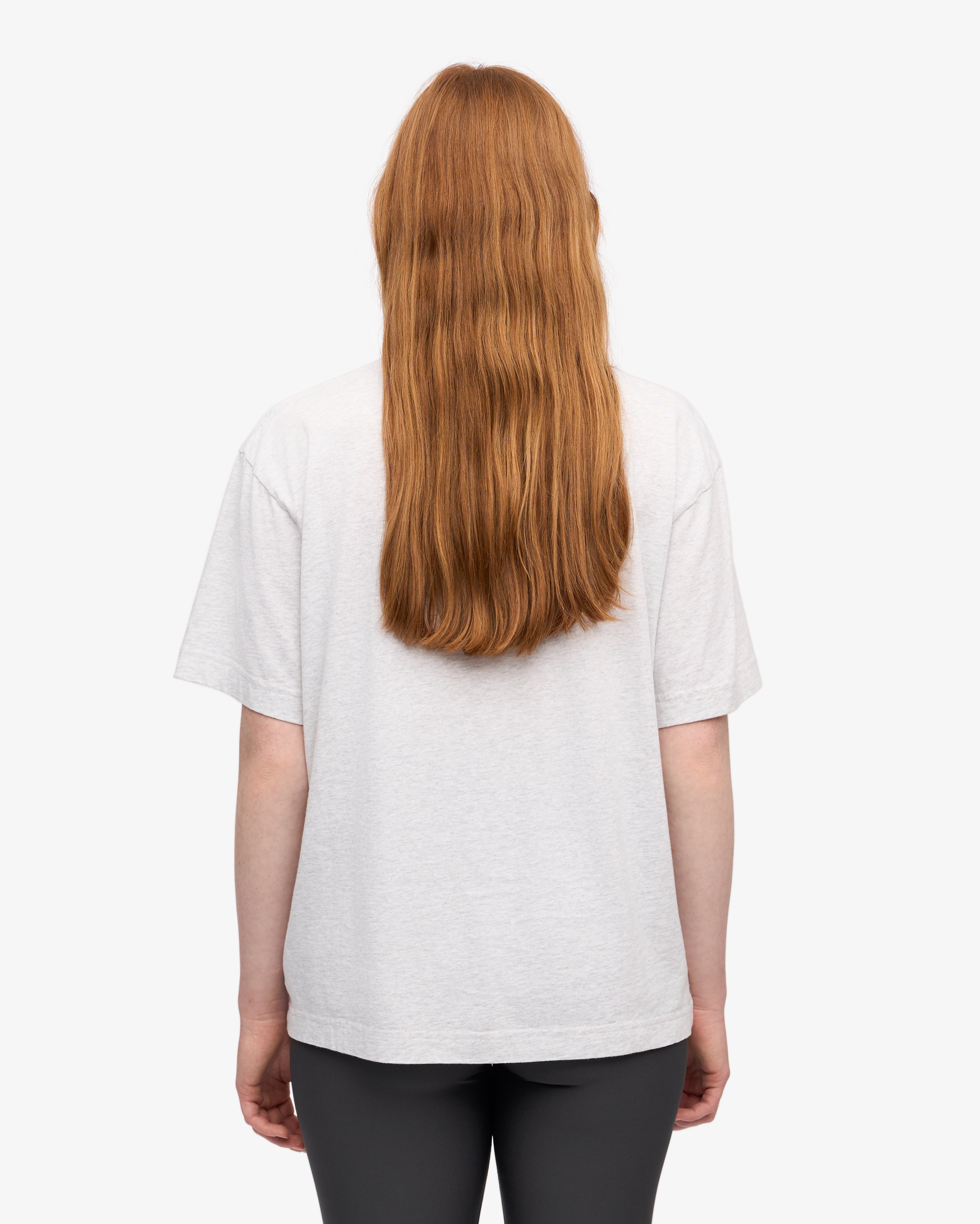 Oversized Organic T-Shirt - Snow Melange XS