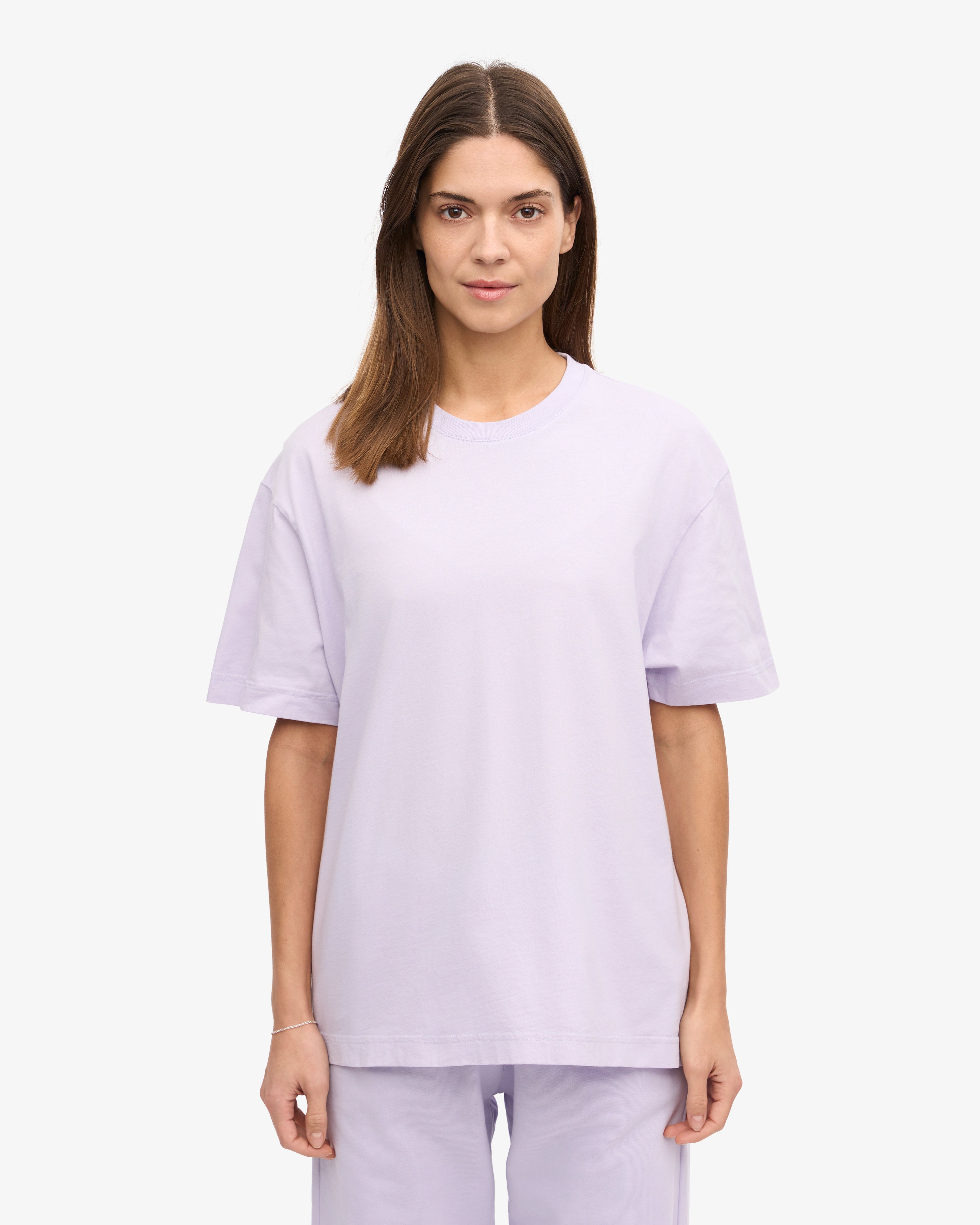 Oversized Organic T-Shirt - Soft Lavender XS