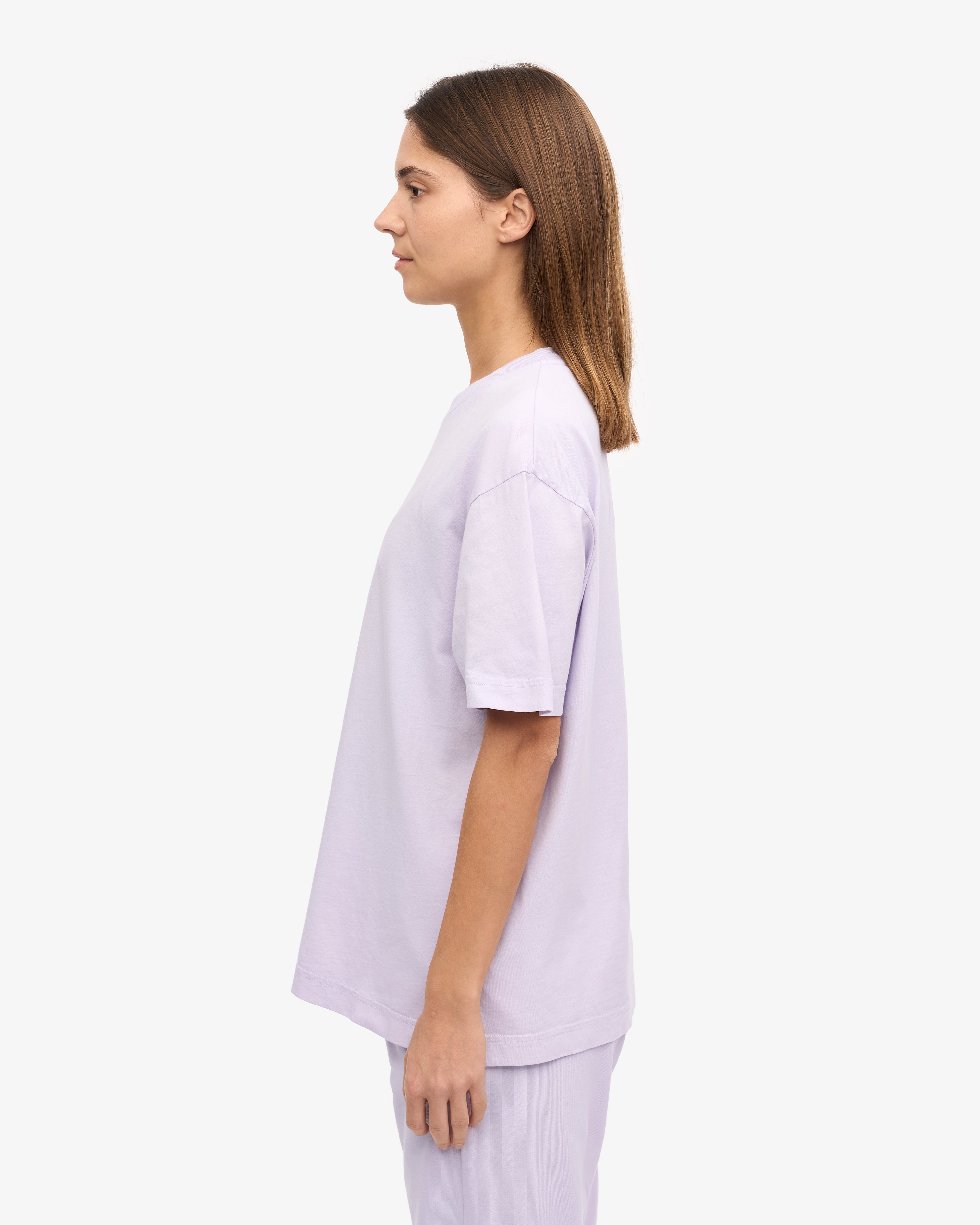 Oversized Organic T-Shirt - Soft Lavender XS