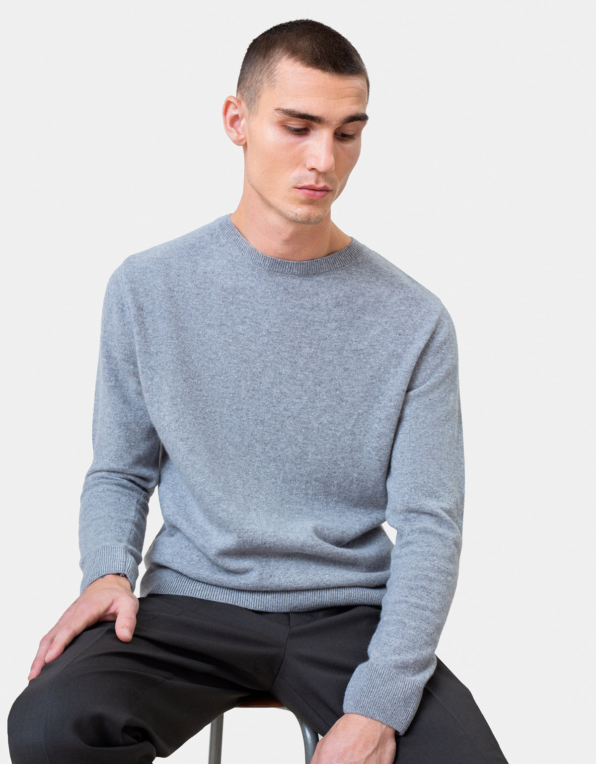 Colorful Standard Light Merino Wool Crew Merino Crewneck Light Oxblood Red