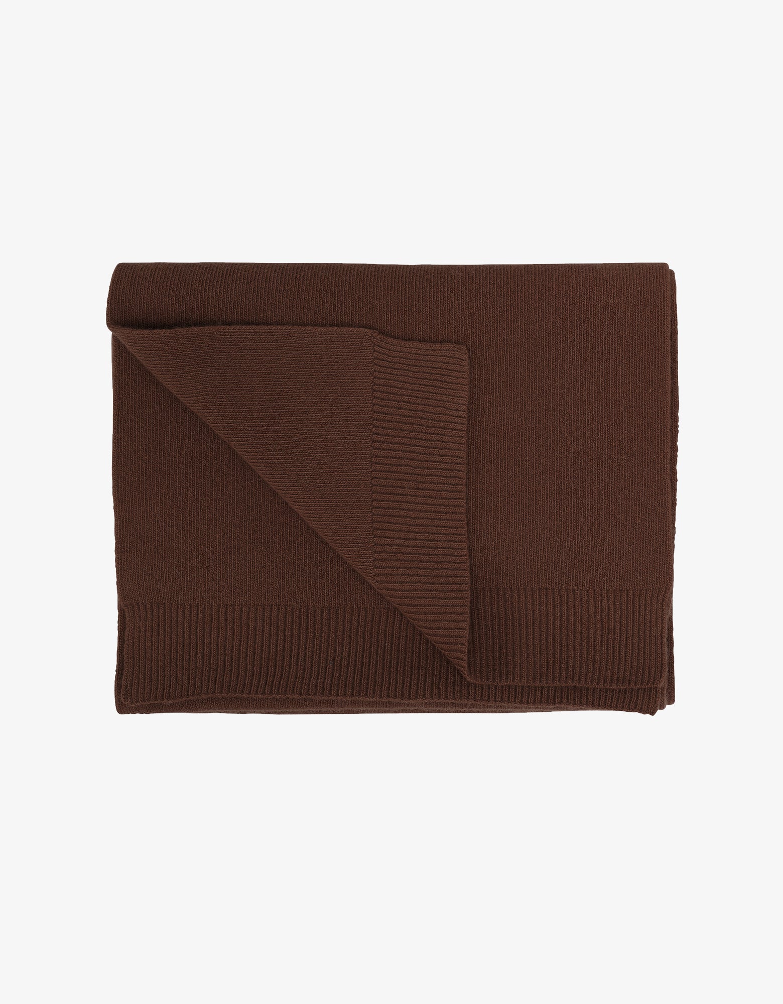 Colorful Standard Merino Wool Scarf Scarf Coffee Brown