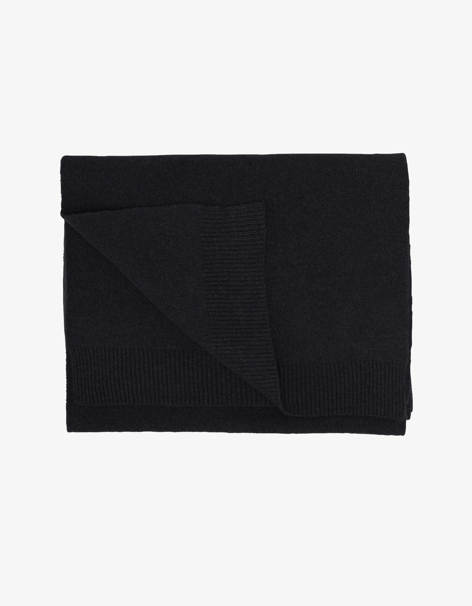 Colorful Standard Merino Wool Scarf Scarf Deep Black