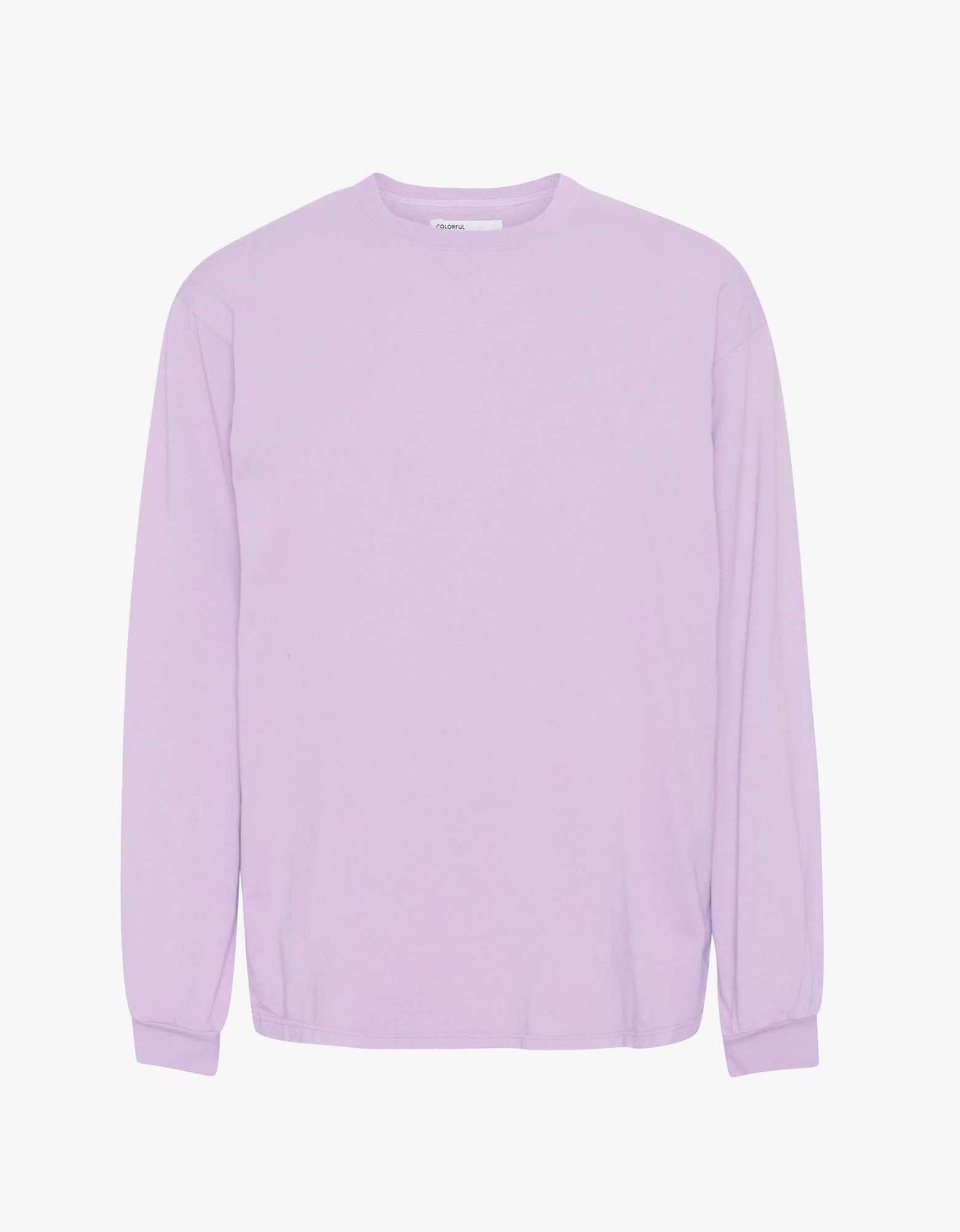 Oversized Organic LS T-shirt - Soft Lavender