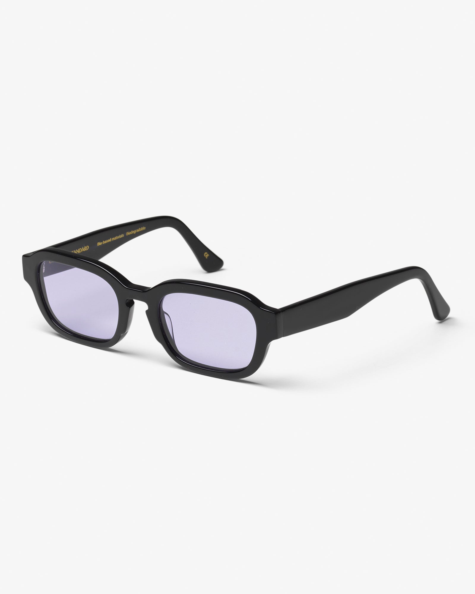 Colorful Standard Sunglass 01 Sunglasses Deep Black Solid / Lavender