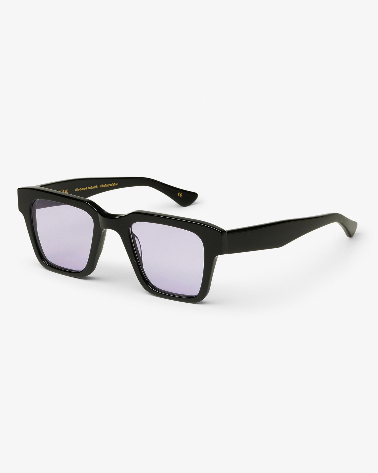 Colorful Standard Sunglass 03 Sunglasses Deep Black Solid / Lavender
