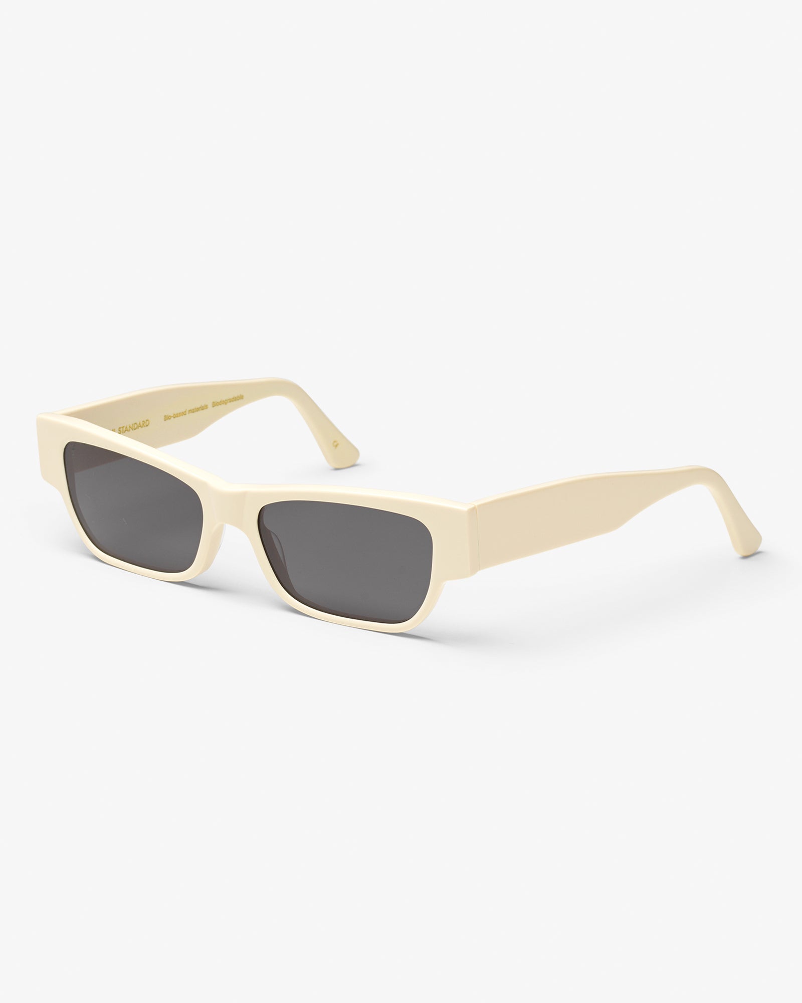 Colorful Standard Sunglass 04 Sunglasses Ivory White Solid / Black